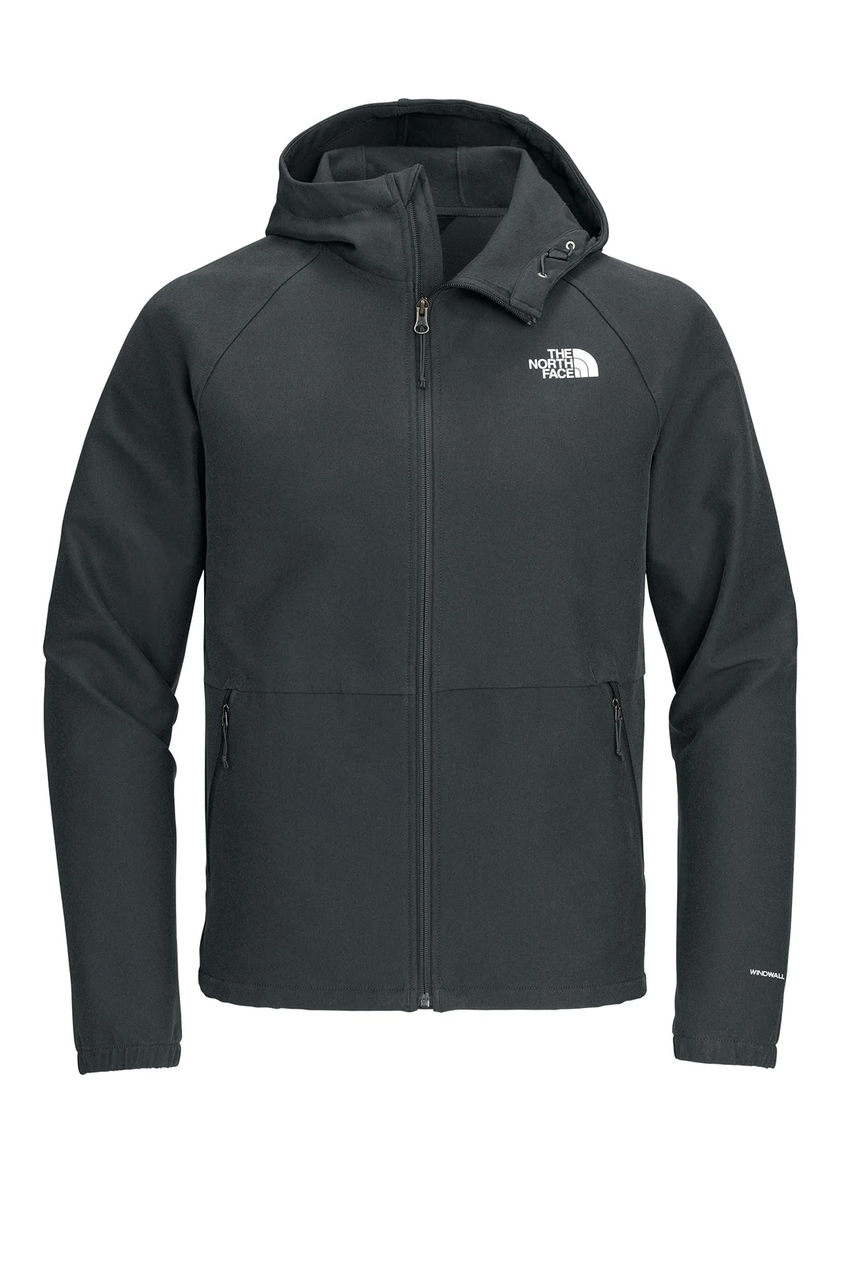 North Face Barr Lake Hooded Soft Shell Jackets, Asphalt Grey Dark Heather - Image 3