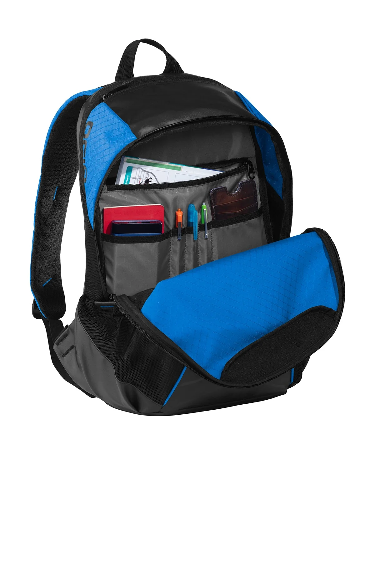 OGIO Basis Customzied Backpacks, Cobalt Blue - Image 3