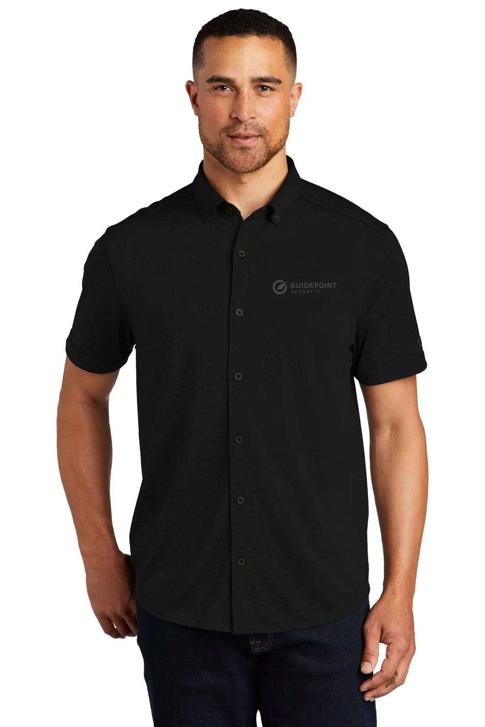 OGIO Button Down Shirt, Blacktop [GuidePoint Security]