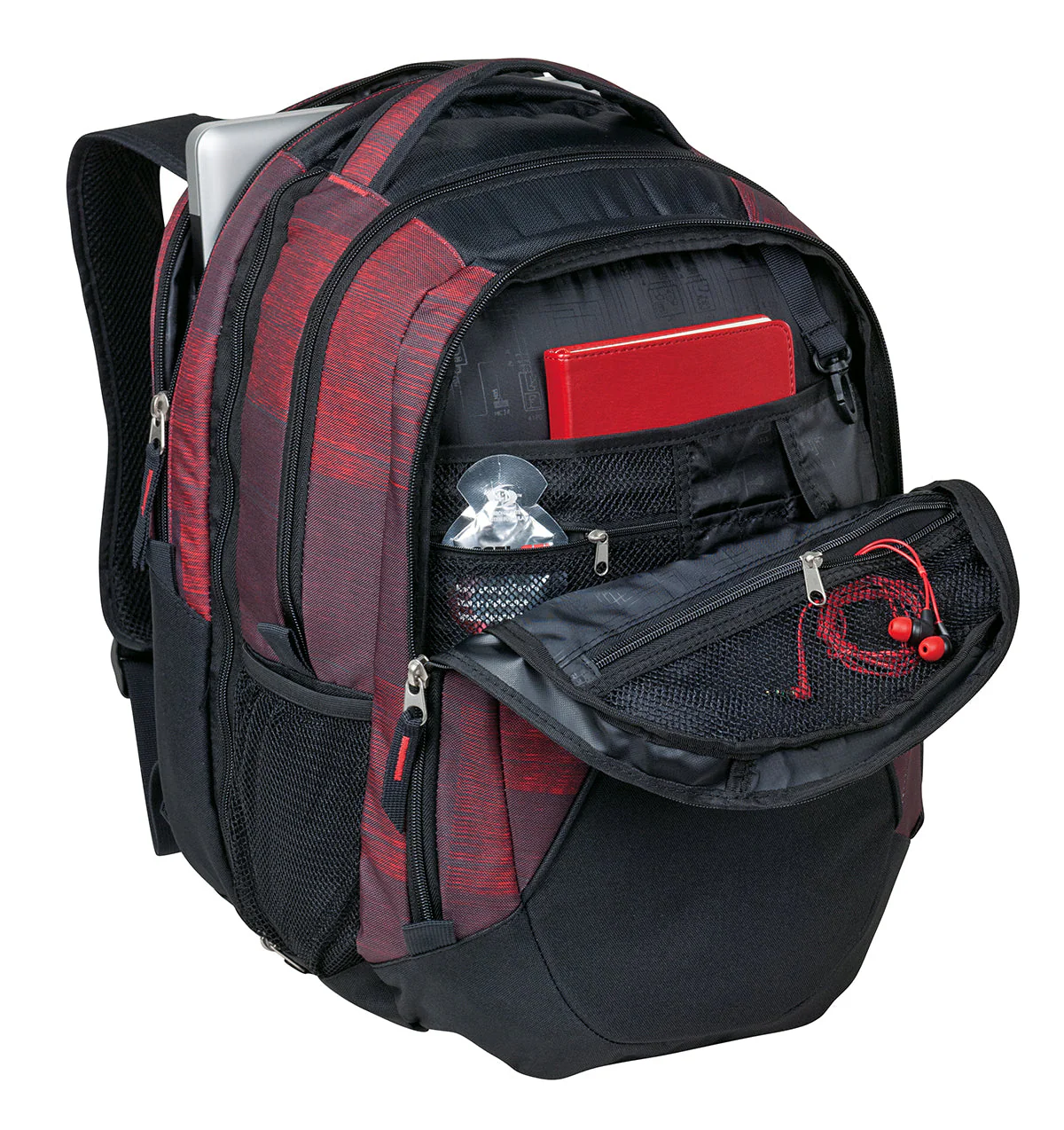 OGIO Juggernaut Customzied Backpacks, Red/ Charcoal - Image 2