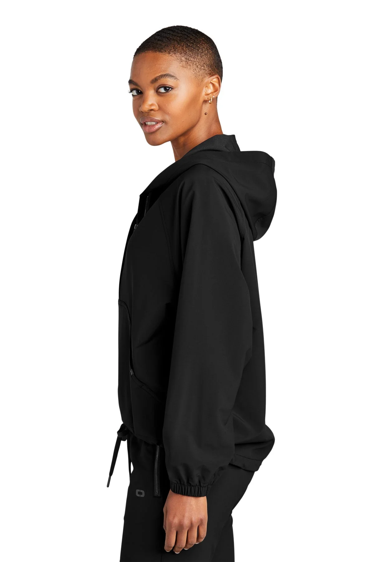 OGIO Ladies Connection Anorak Jacket, Blacktop [Calvada Surveying Inc] - Image 3