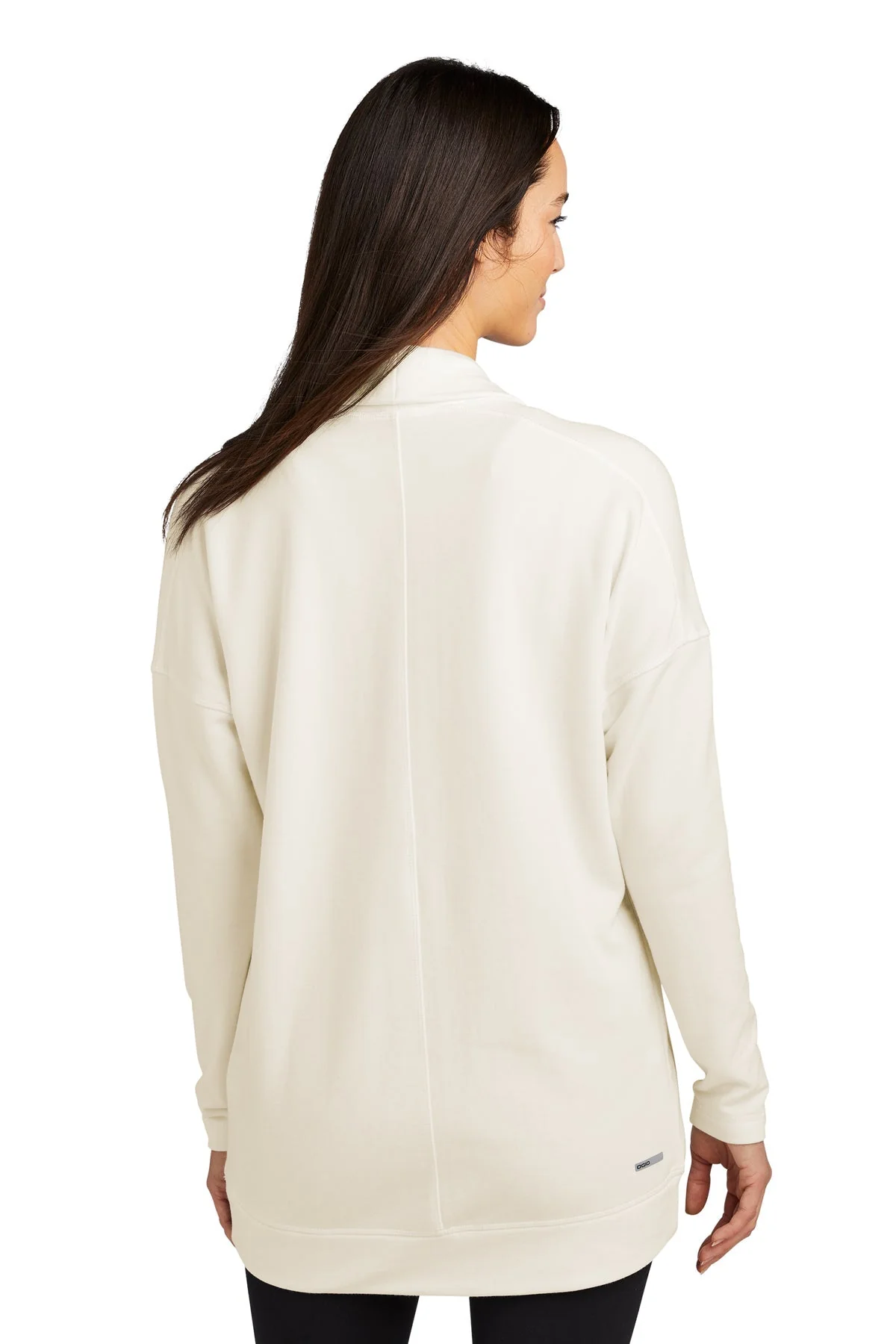 OGIO Ladies Luuma Cocoon Fleece, Ivory Snow [Horizontal Talent] - Image 2