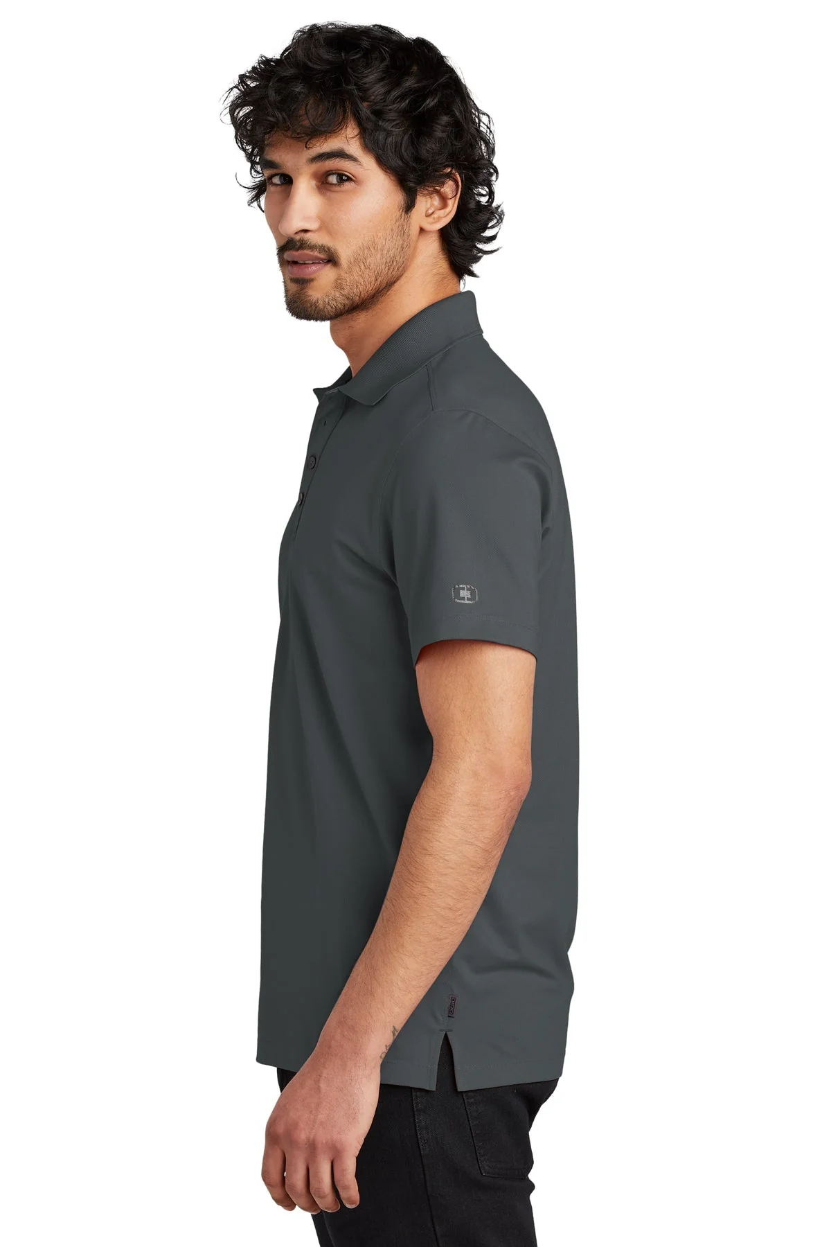 OGIO Metro Polo, Diesel Grey [Maine State Credit Union] - Image 3