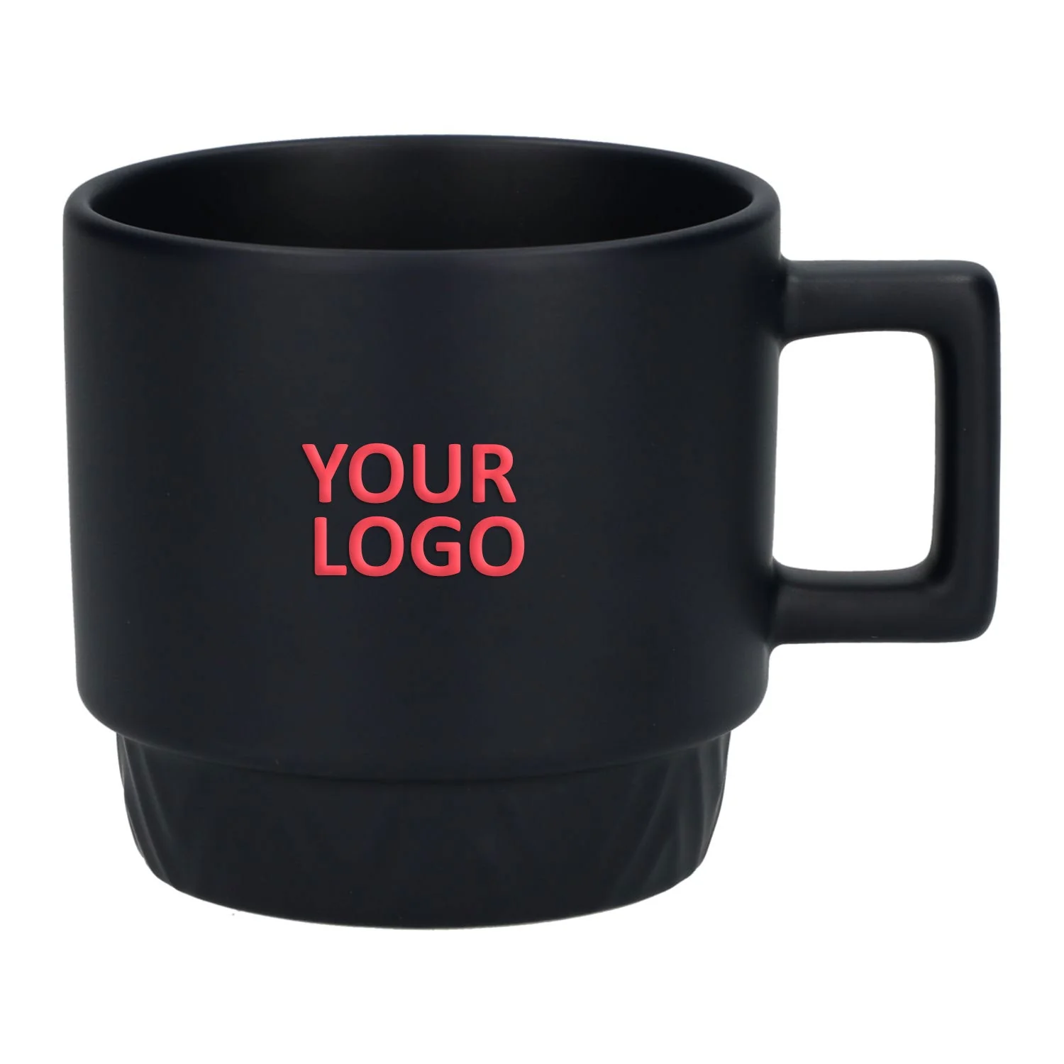 Paco 12oz Ceramic Custom Mugs, Navy