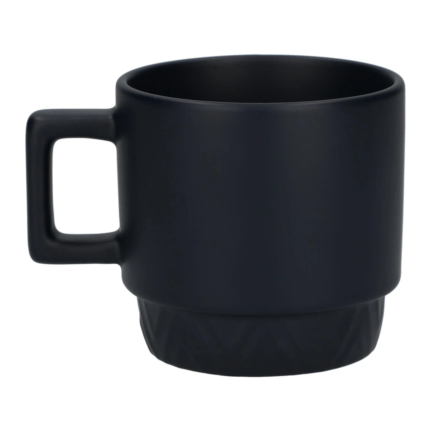 Paco 12oz Ceramic Custom Mugs, Navy - Image 2