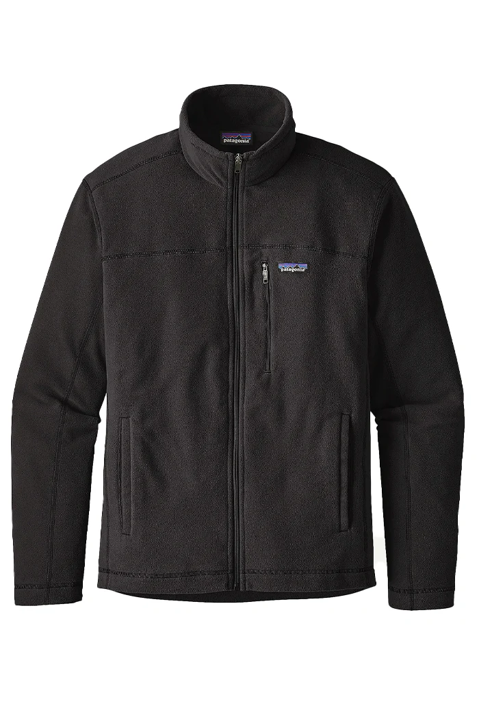 Patagonia Mens Micro D Custom Fleece Jackets, Black [Fooda] - Image 3