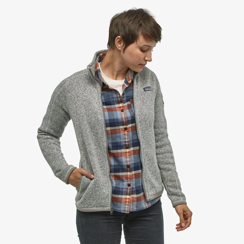 Patagonia Womens Better Sweater Quarter Zip, Birch White [Tel Aviv University] - Image 2