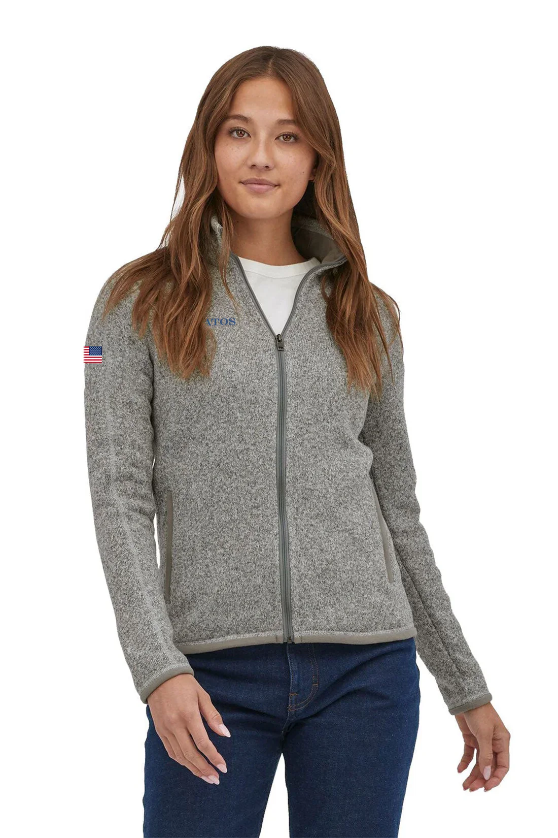 Patagonia Womens Better Sweater Fleece Jacket, Birch White [Matos Builders]