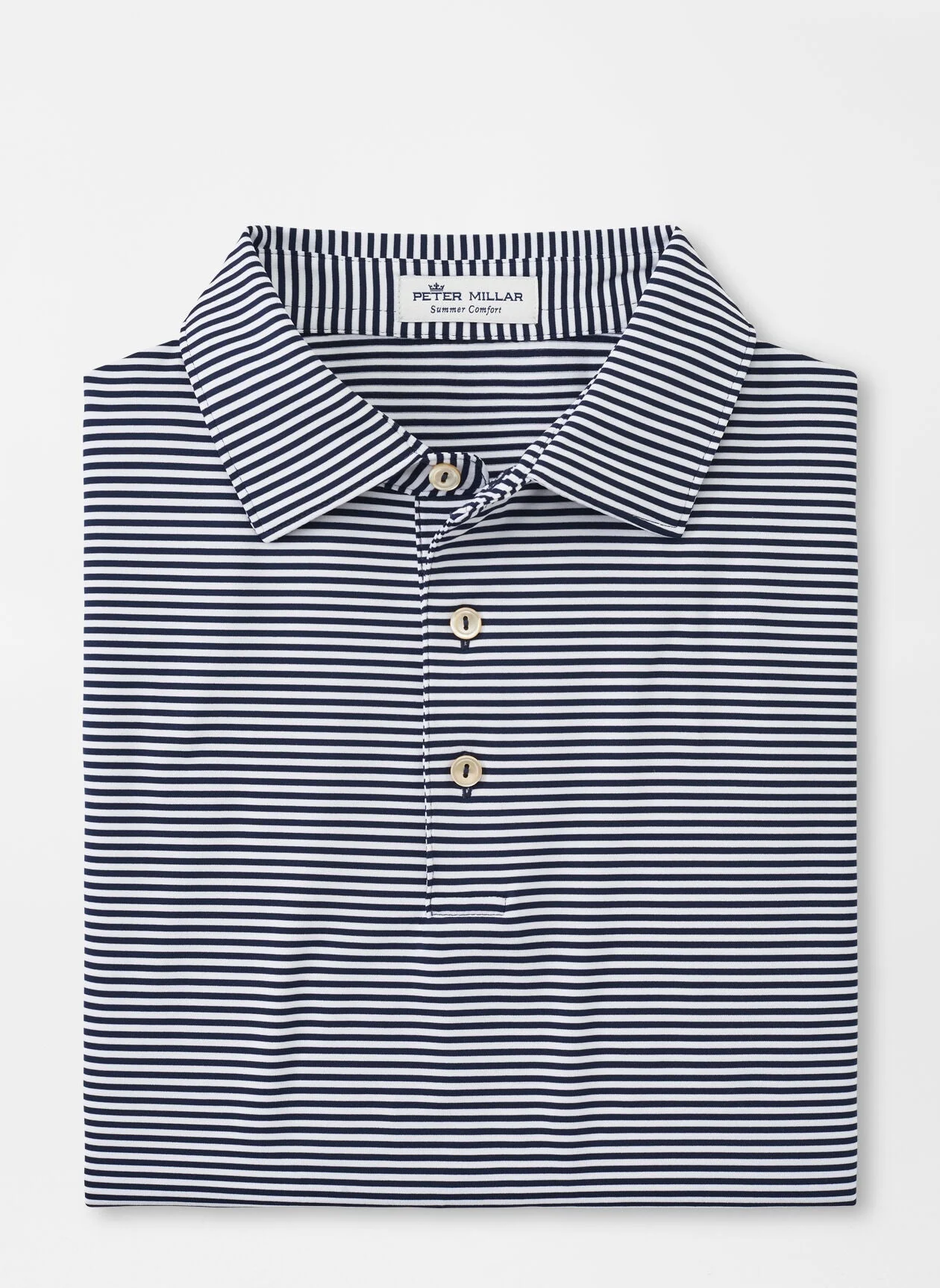 Peter Millar Hales Jersey Polo, Navy [GuidePoint Security] - Image 3