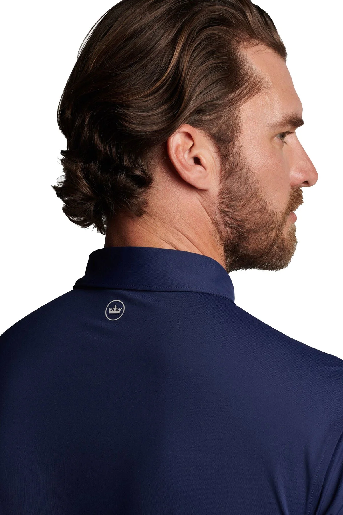 Peter Millar Solid Jersey Polo, Navy [Soundhound AI] - Image 2