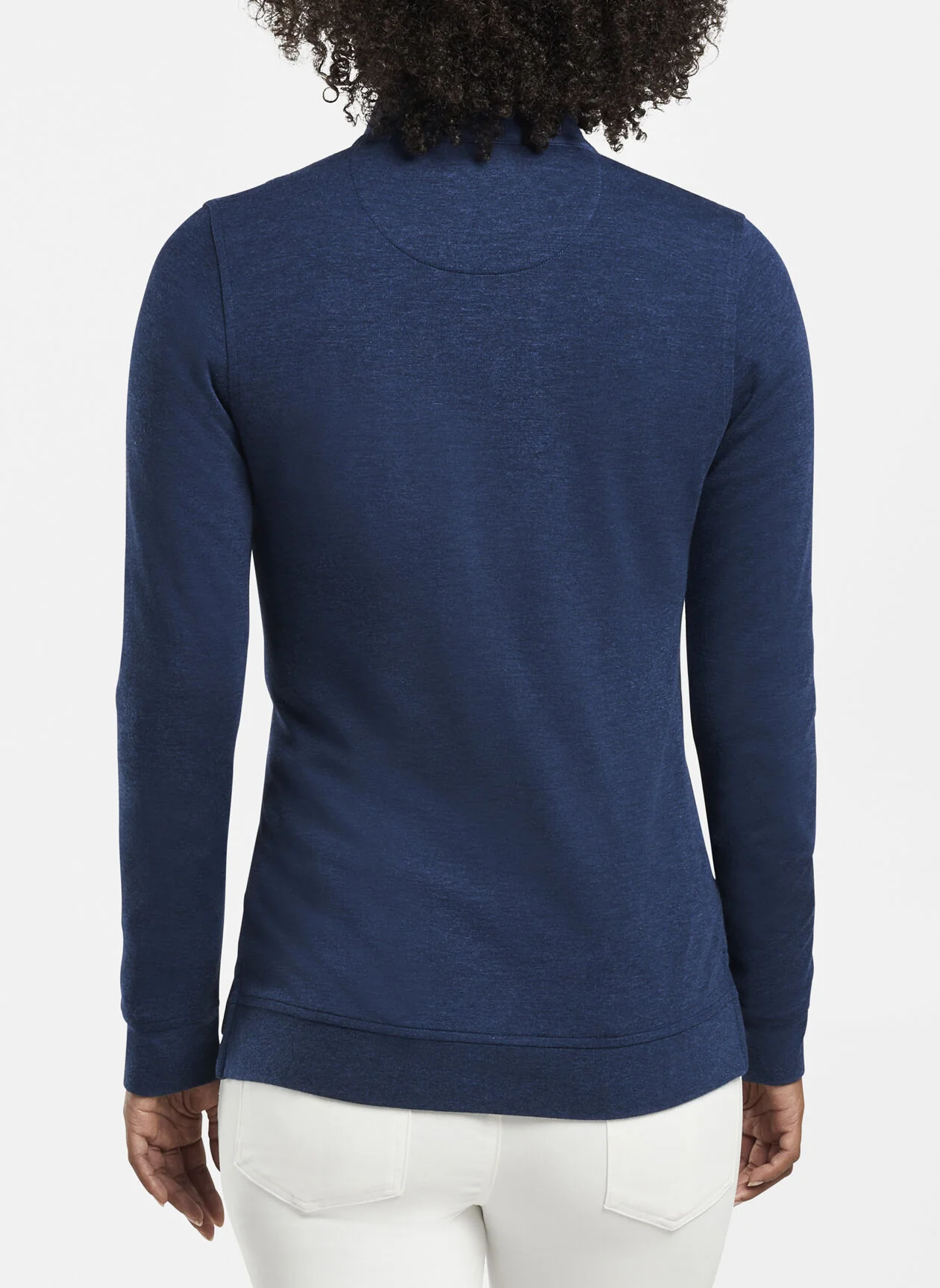 Peter Millar Women's Crown Interlock Full-Zip, Navy - Image 2