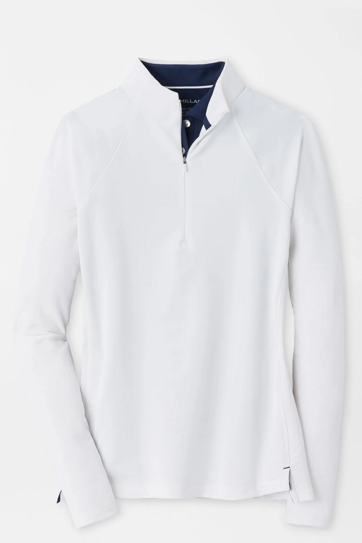 Peter Millar Womens Perth Quarter Zip, White [Lane & Waterman] - Image 3