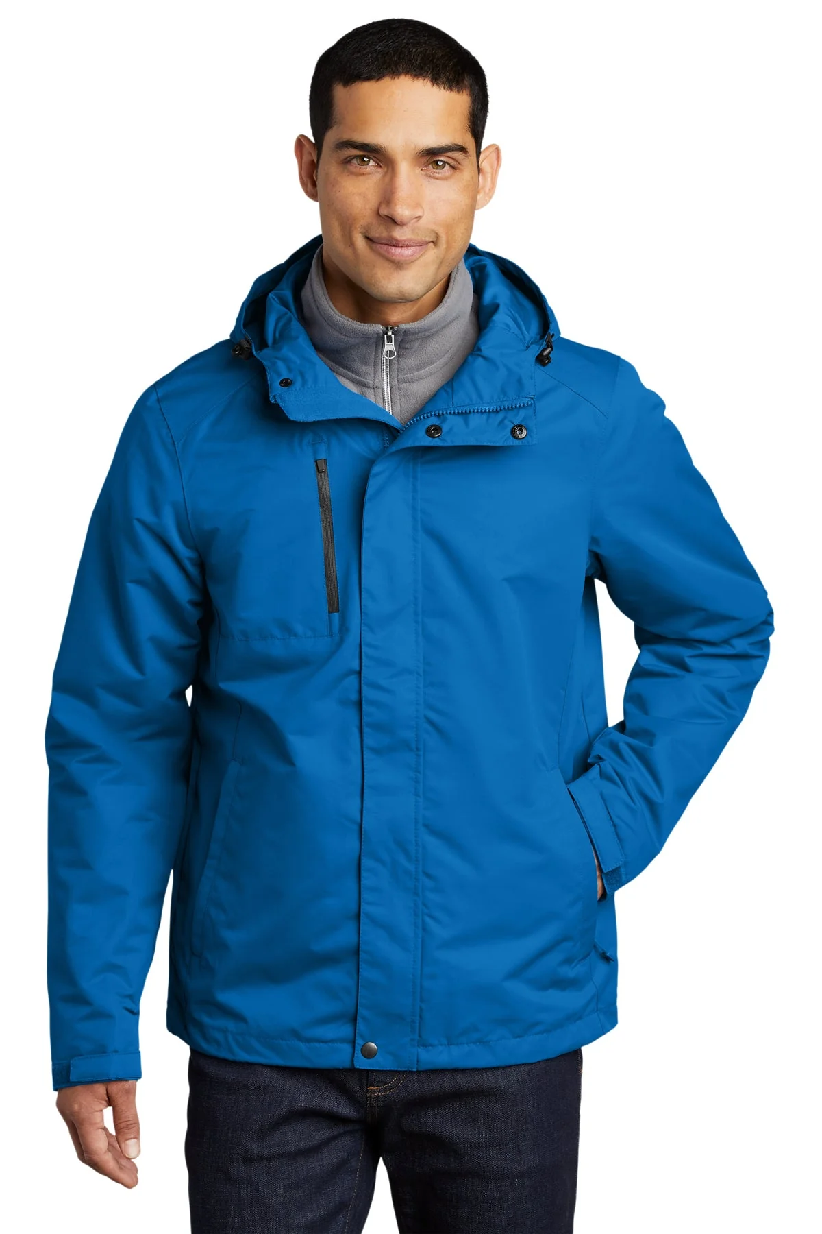 Port Authority All-Conditions Branded Jackets, Direct Blue - Image 4