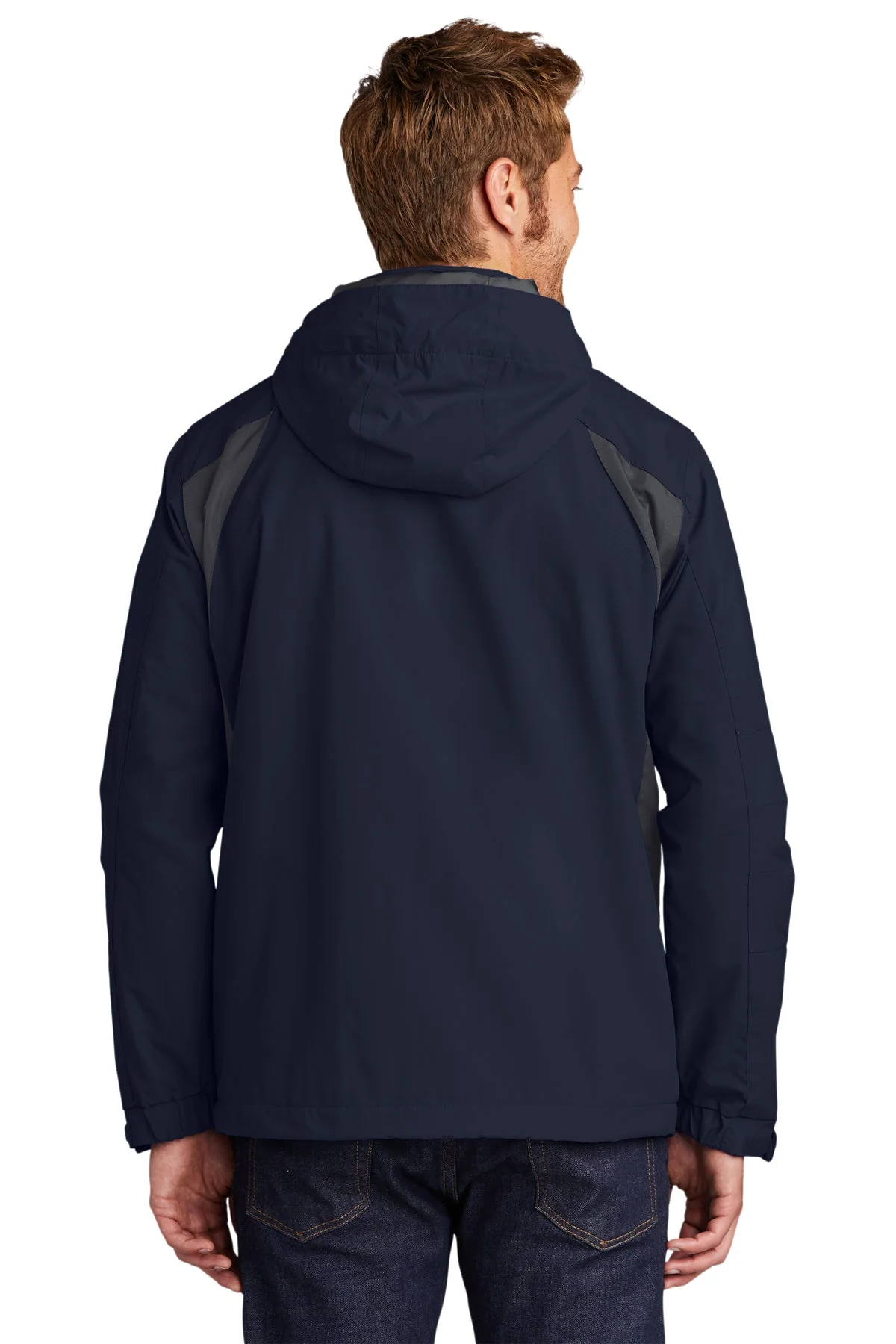 Port Authority All-Season II Custom Jackets, True Navy/ Iron Grey - Image 2
