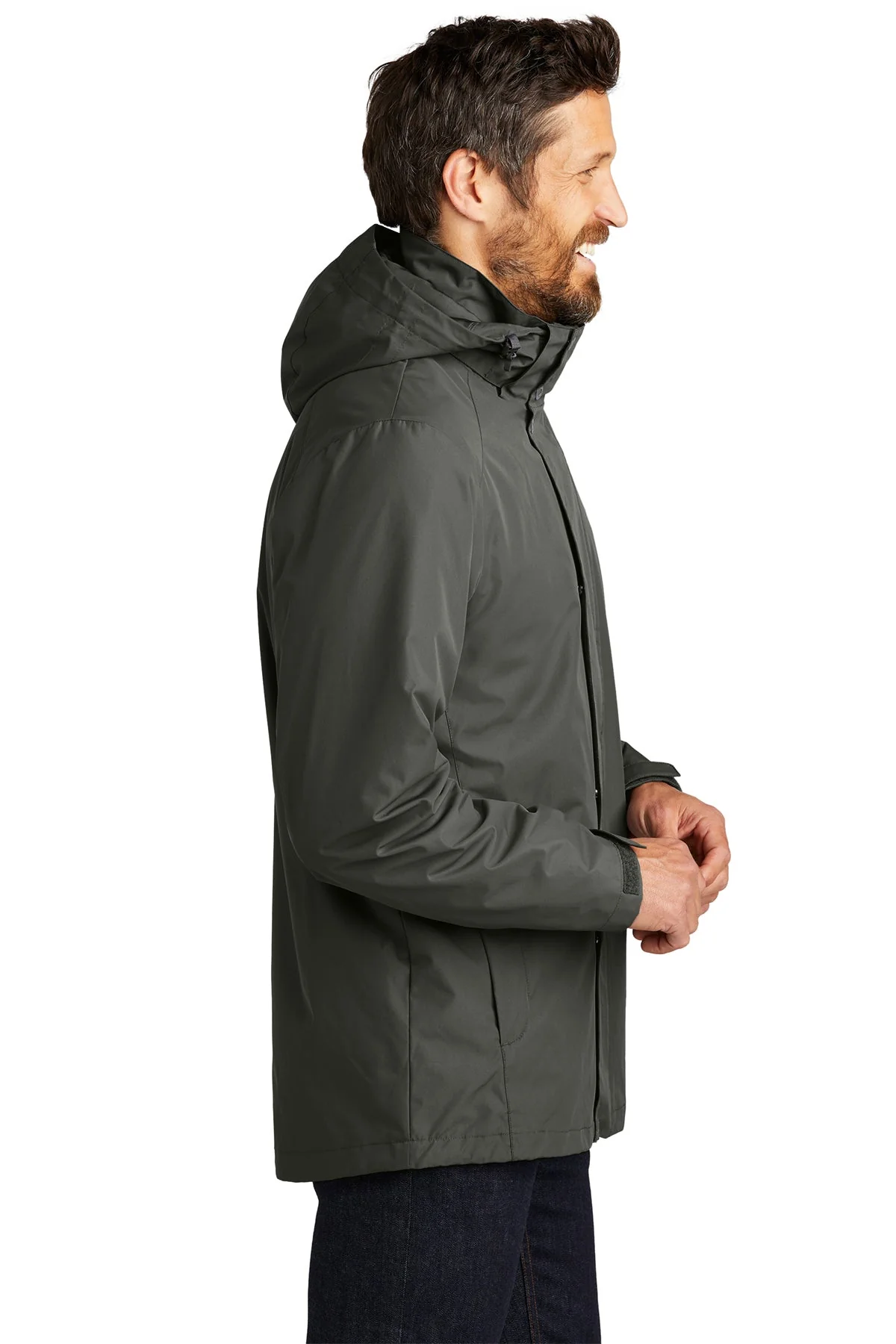 Port Authority All-Weather 3-in-1 Customized Jackets, Storm Grey - Image 3
