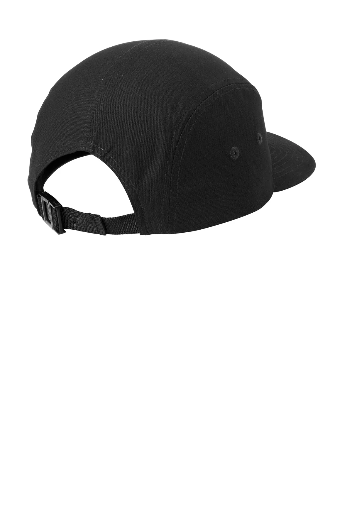 Port Authority Brushed Cotton Camper Customized Caps, Black - Image 2