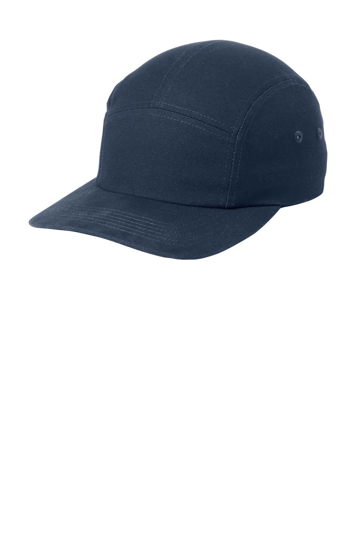 Port Authority Brushed Cotton Camper Custom Caps, Navy - Image 3