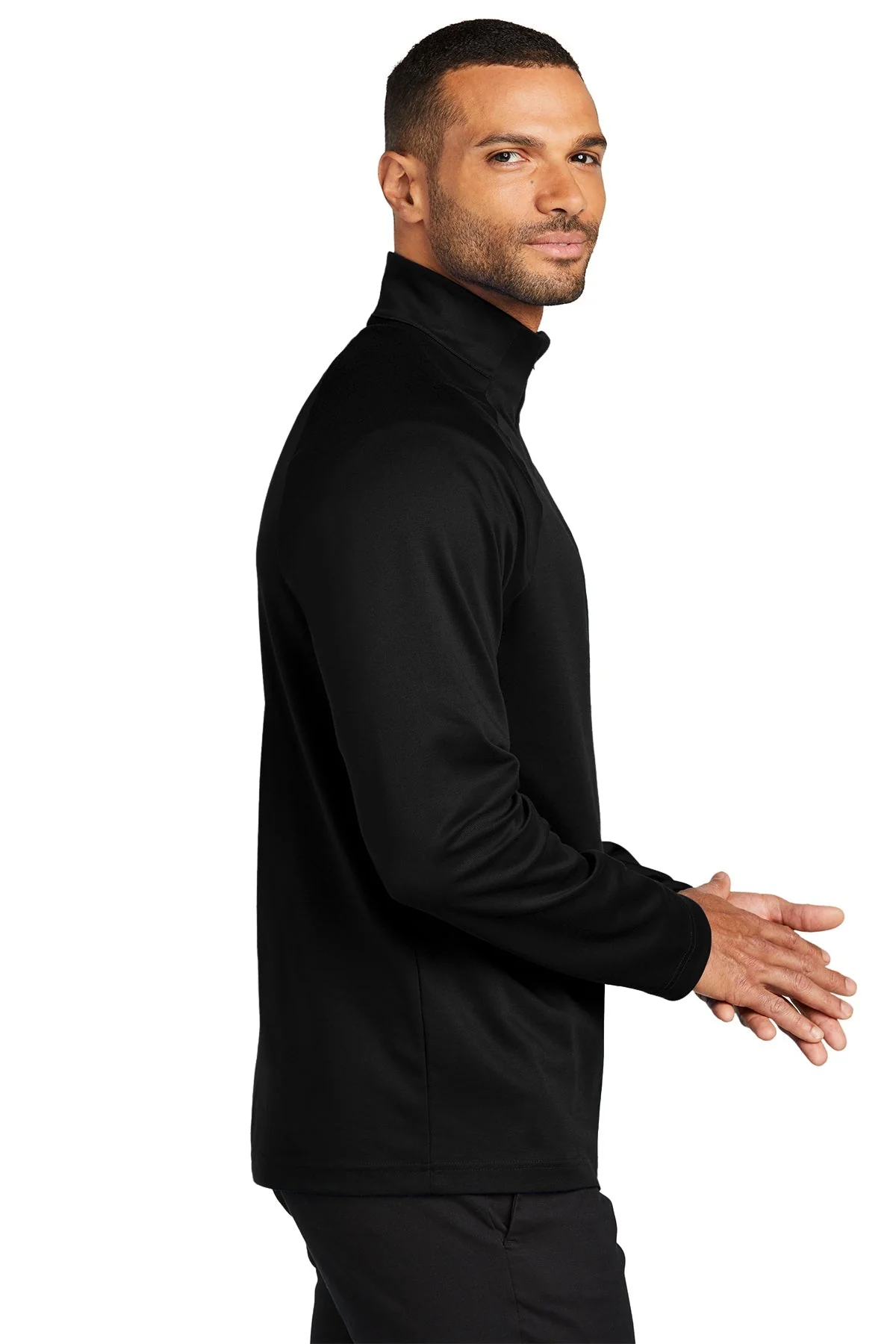 Port Authority C-Free Cypress 1/4-Zip, Deep Black [Oregon Founders Club] - Image 3