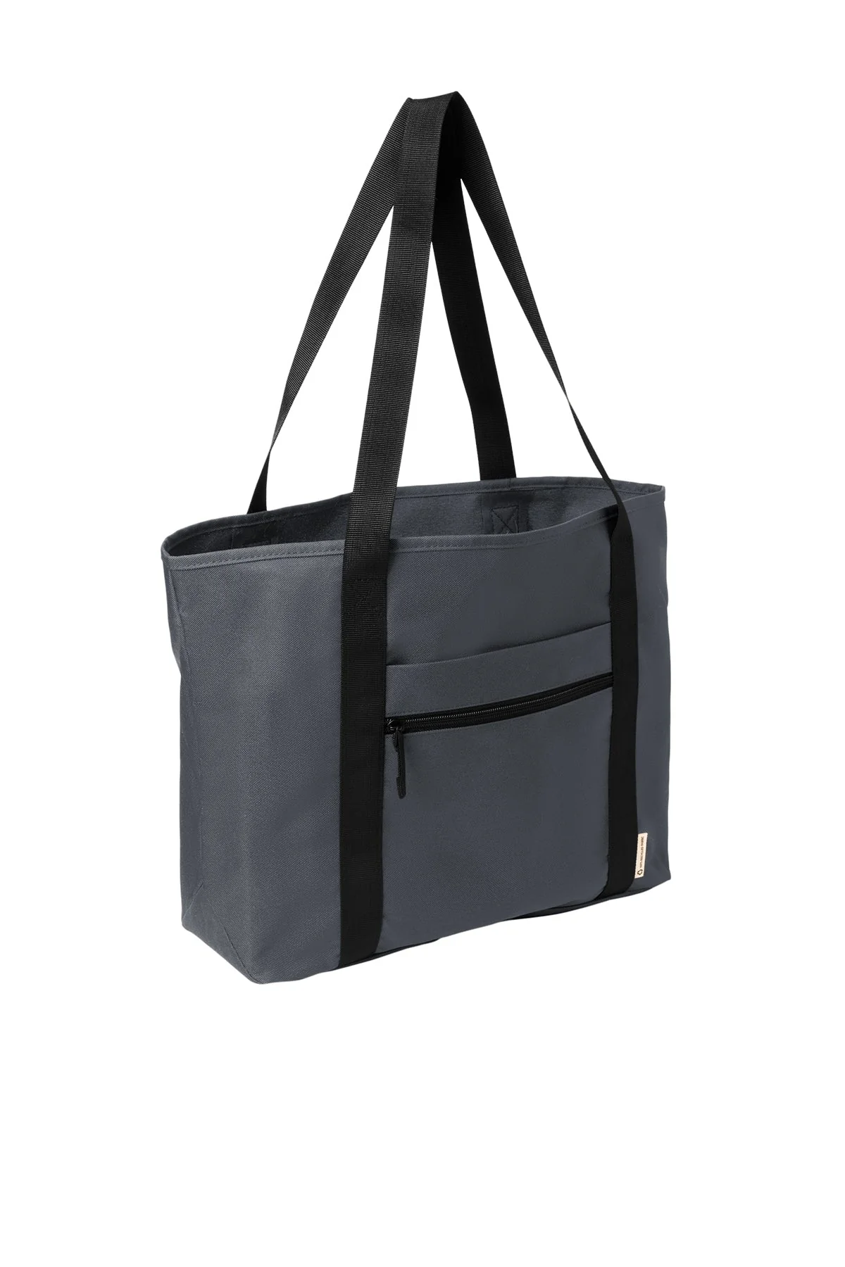 Port Authority C-Free Recycled Custom Tote, Grey Steel - Image 3