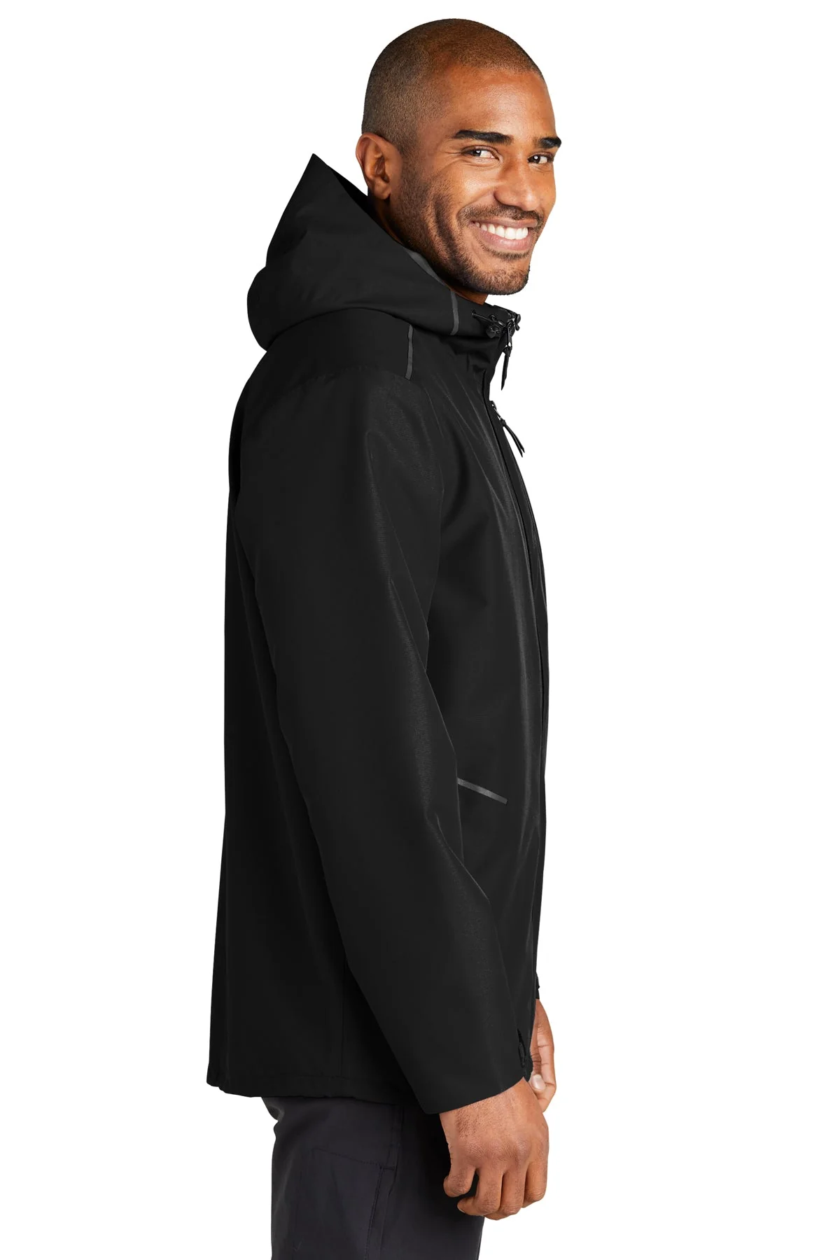 Port Authority Collective Tech Branded Outer Shell Jackets, Deep Black - Image 3