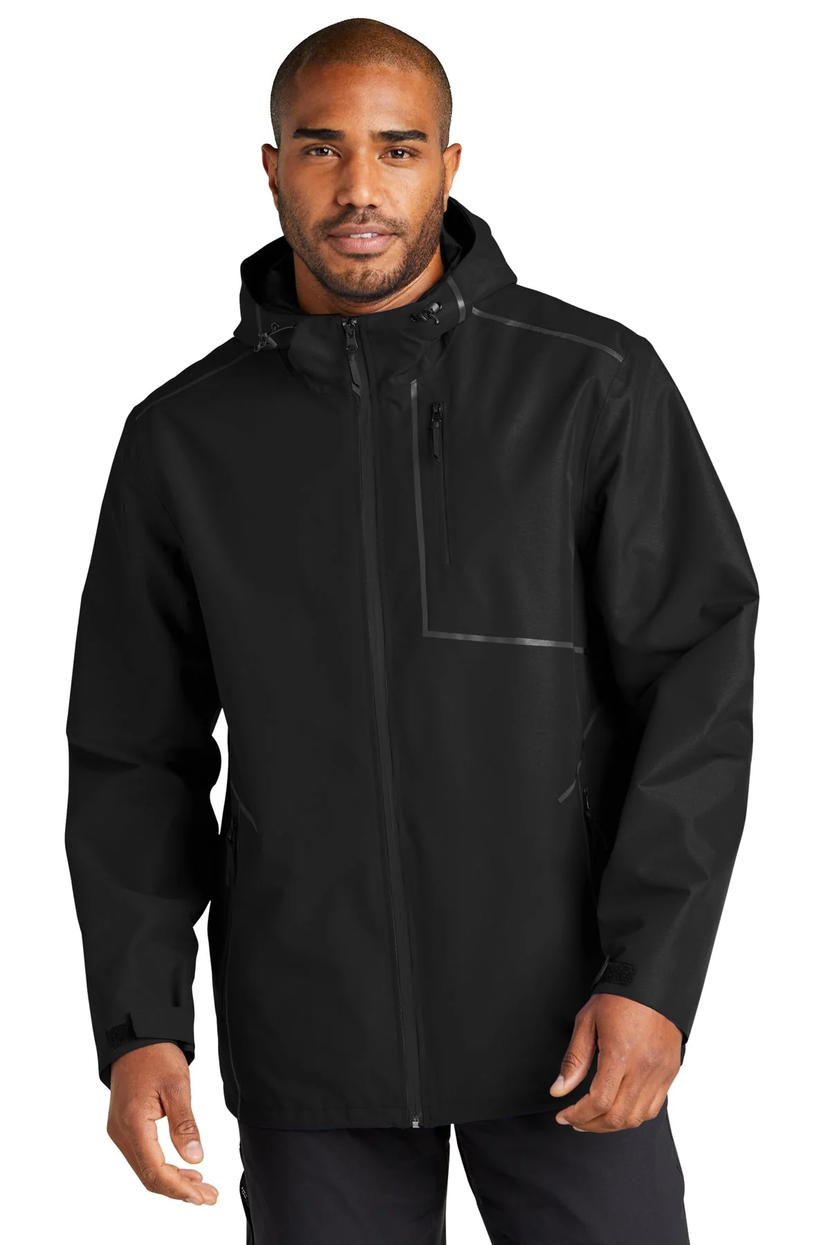 Port Authority Collective Tech Branded Outer Shell Jackets, Deep Black - Image 4