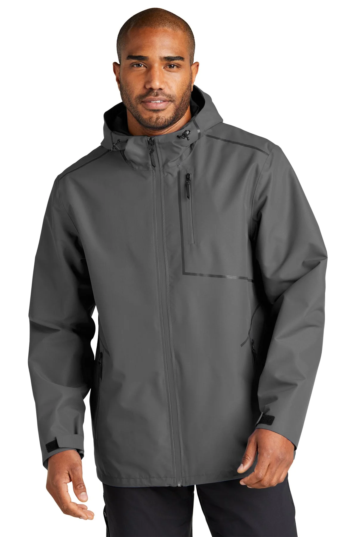 Port Authority Collective Tech Branded Outer Shell Jackets, Graphite - Image 4