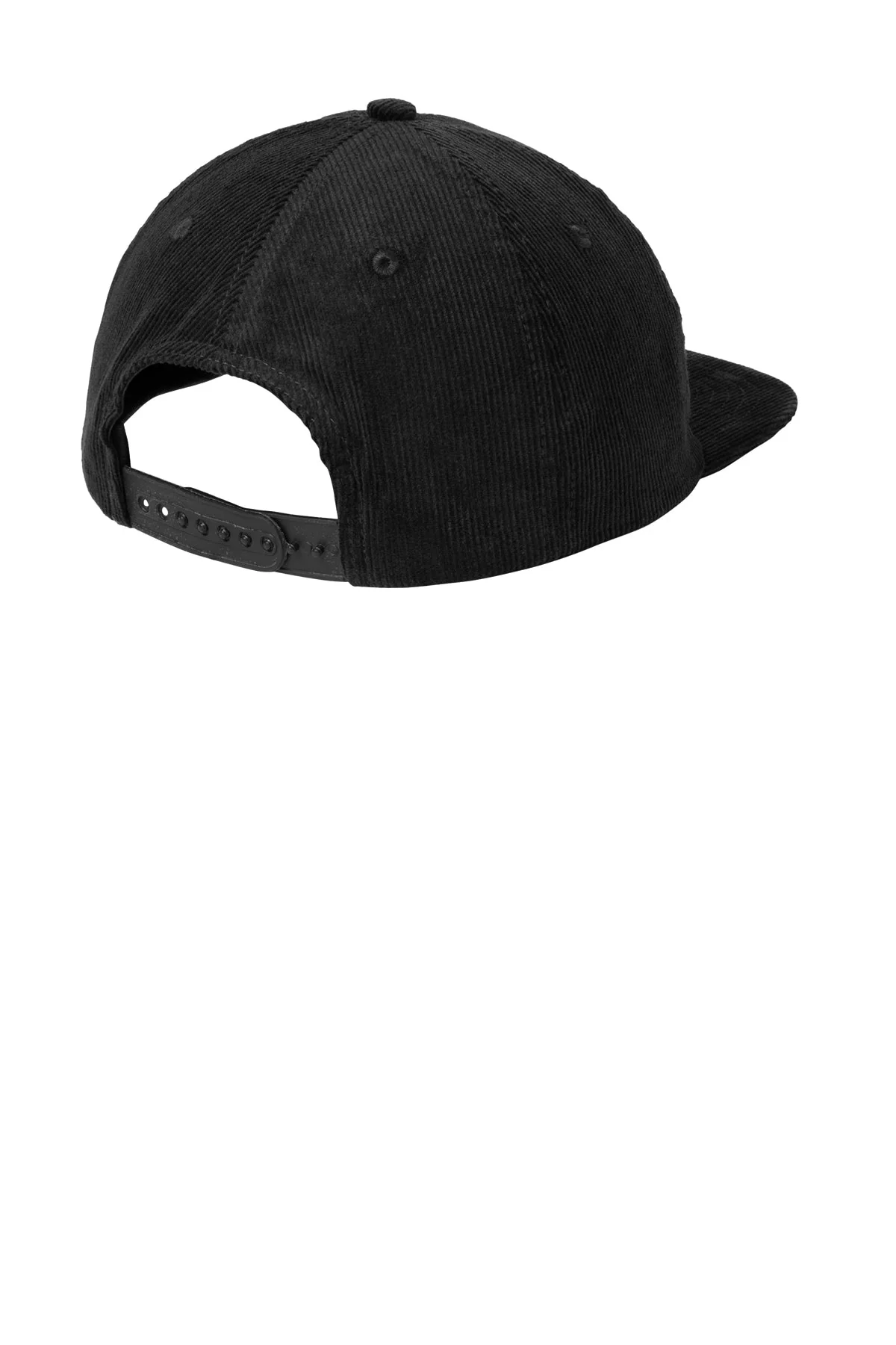 Port Authority Corduroy Customized Caps, Deep Black - Image 2
