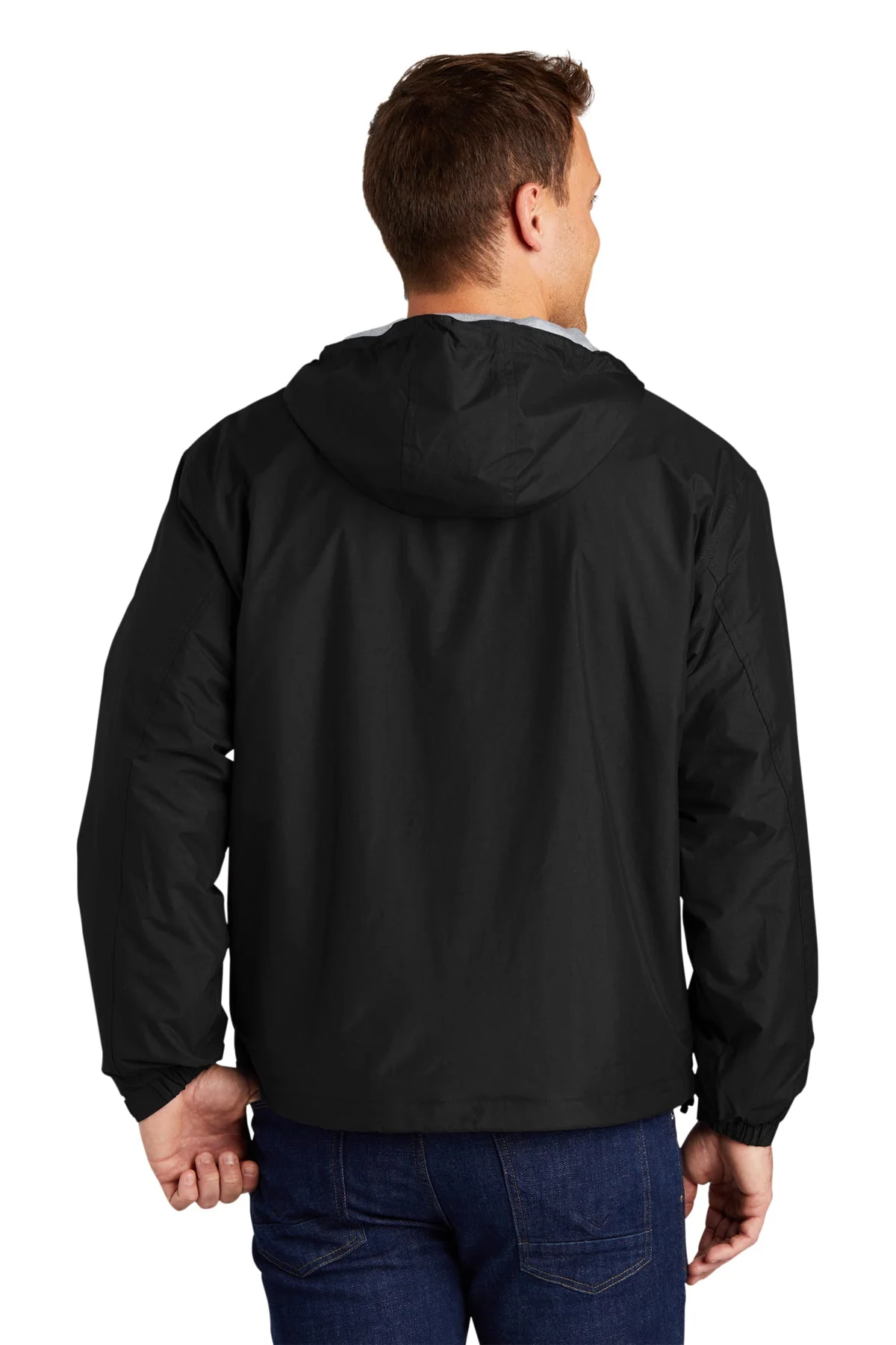 Port Authority Team Jacket, Black/Light Oxford [NCT] - Image 2