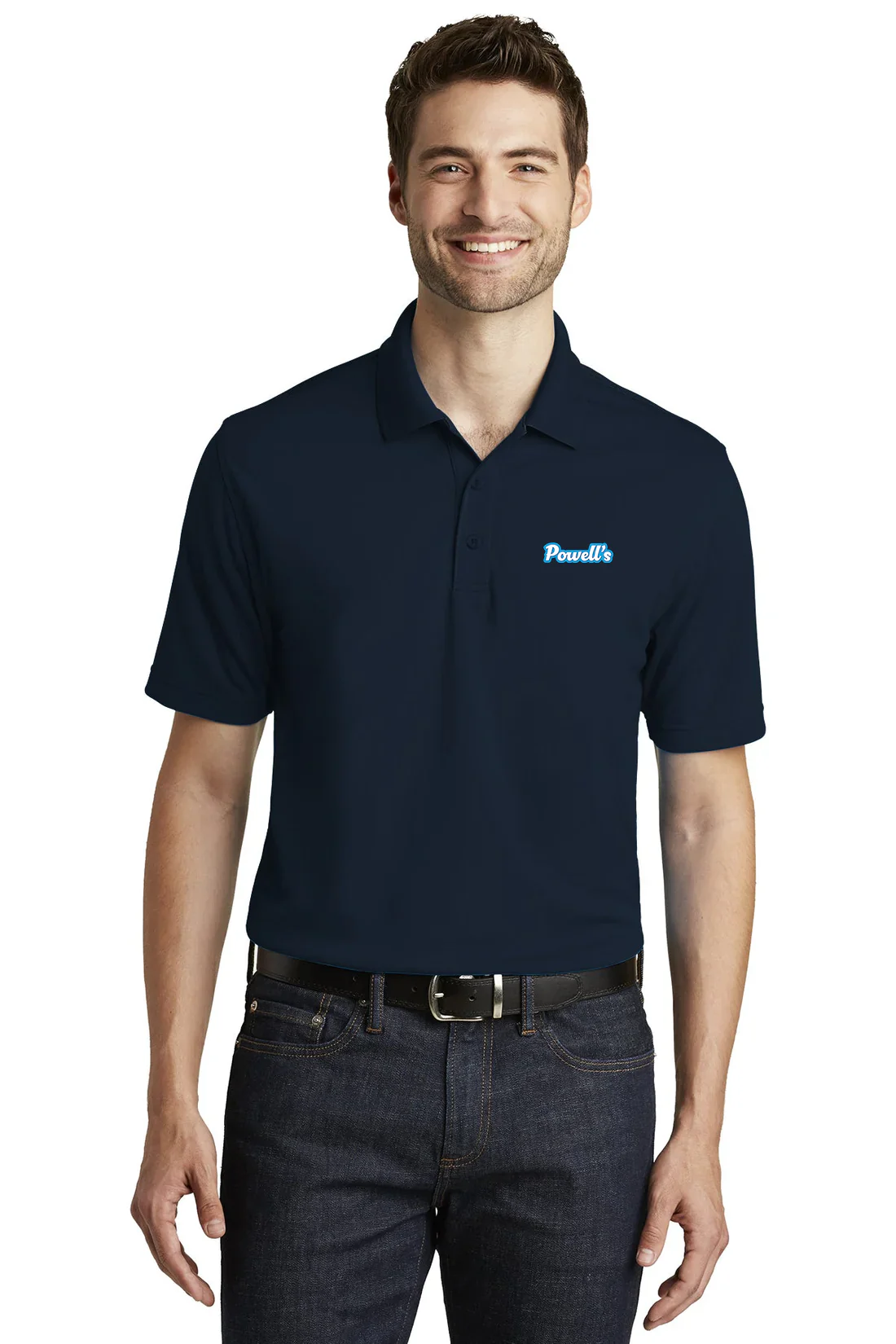Port Authority Dry Zone UV Micro-Mesh Polo, River Blue Navy [Powell's Plumbing LLC]
