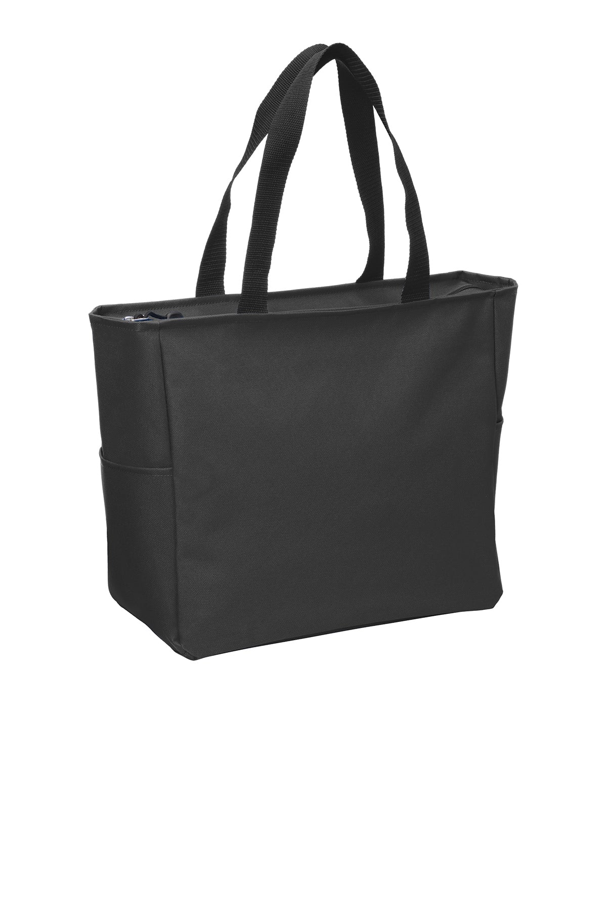 Port Authority Essential Zip Branded Tote, Black - Image 2
