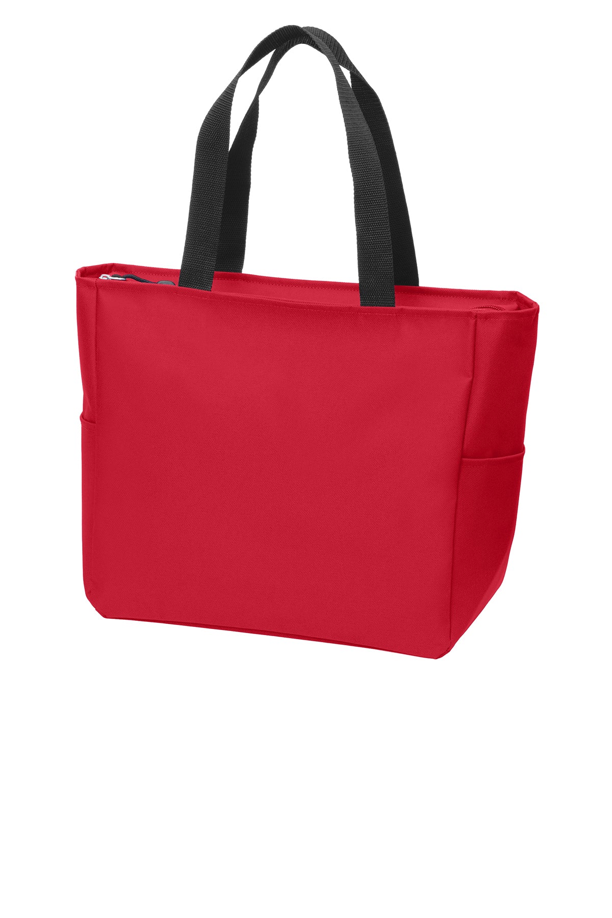 Port Authority Essential Zip Branded Tote, Chili Red - Image 3