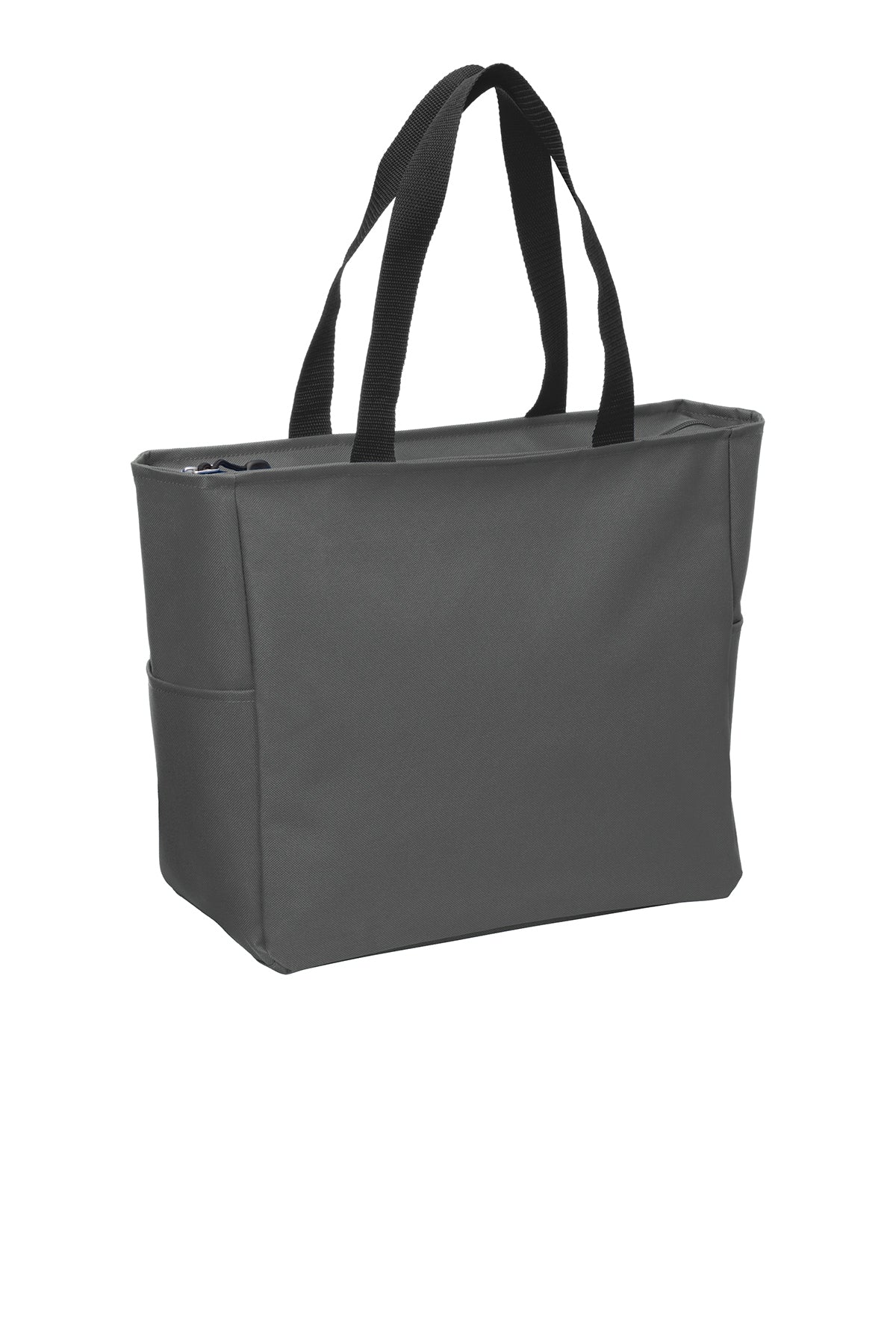 Port Authority Essential Zip Branded Tote, Dark Charcoal - Image 2