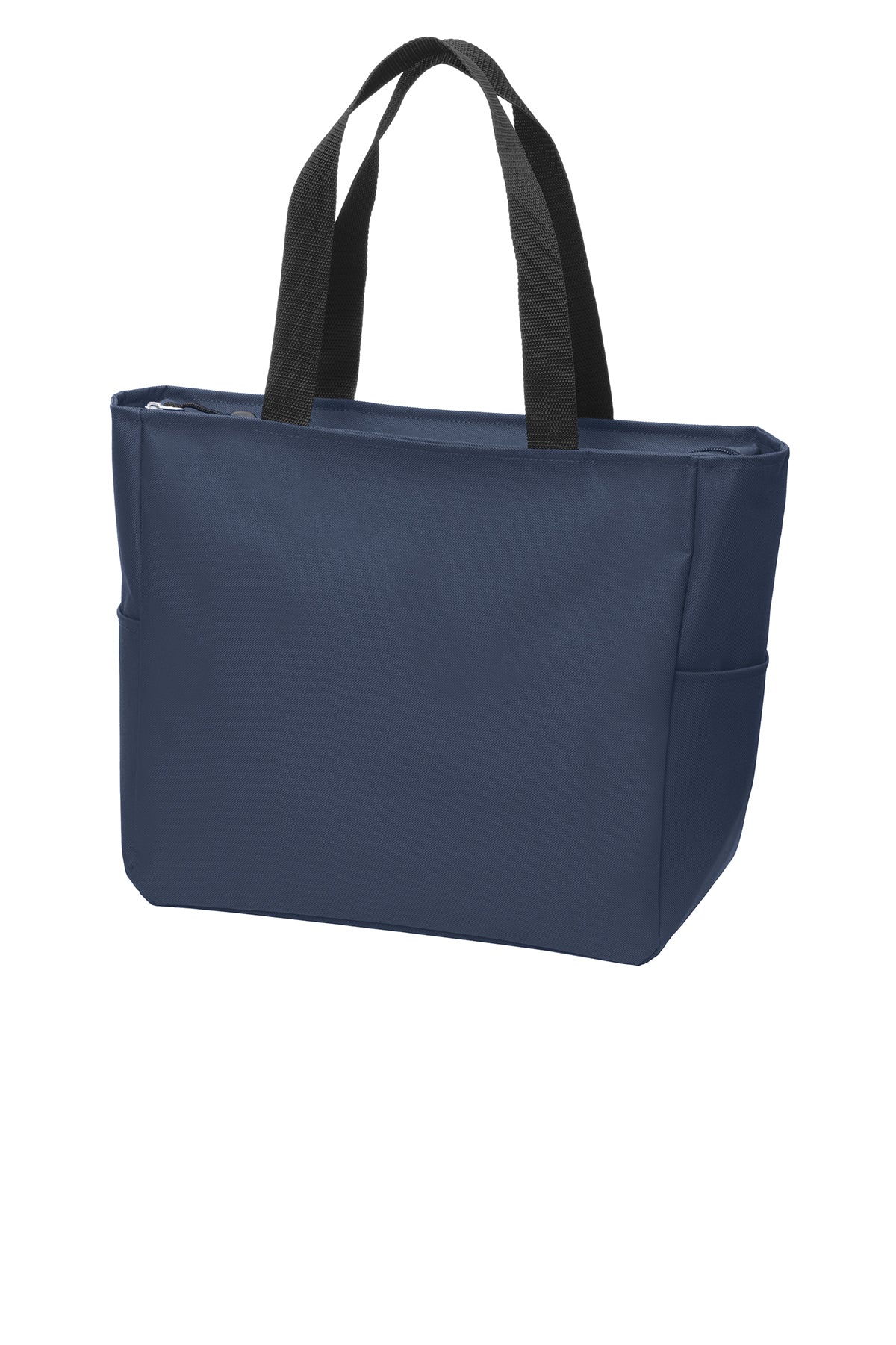 Port Authority Essential Zip Branded Tote, Navy - Image 3