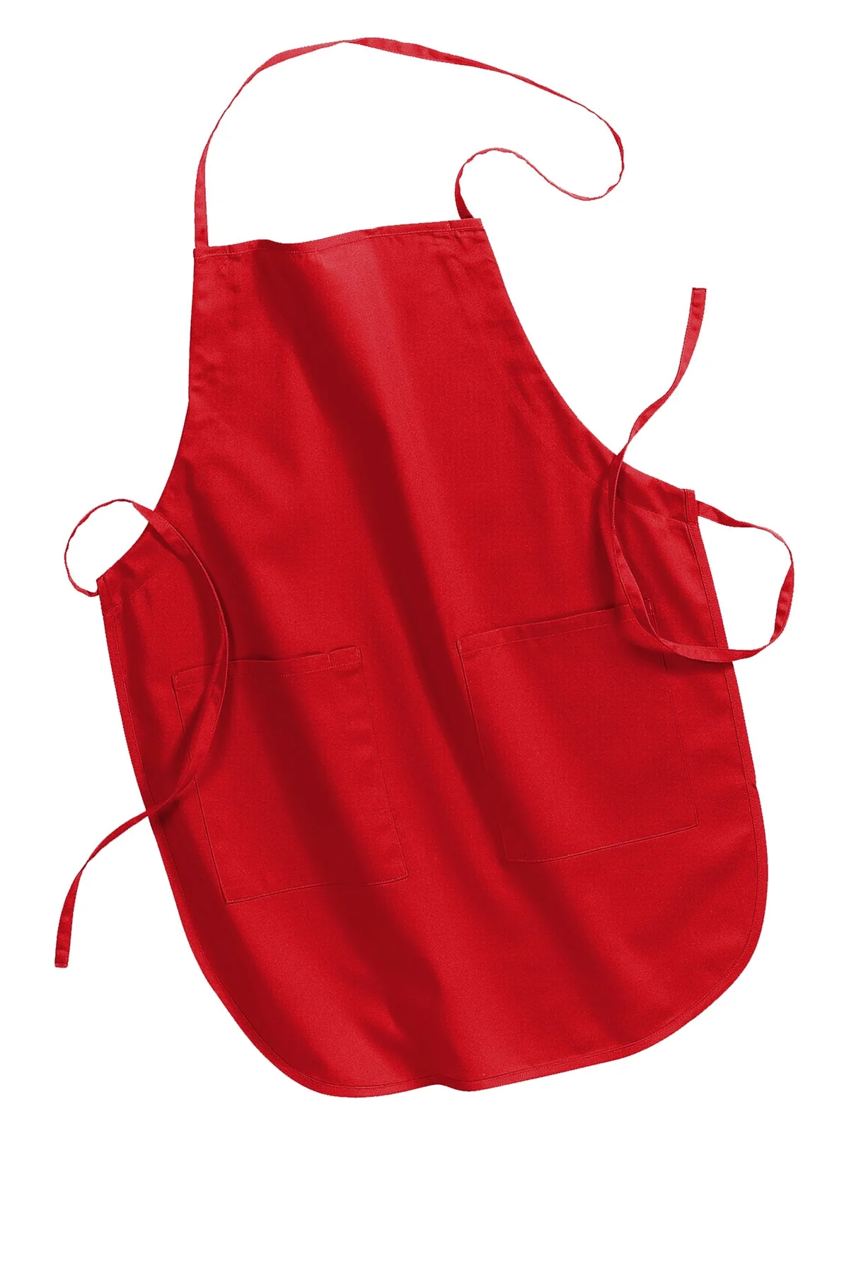 Port Authority Full-Length Branded Aprons, Red - Image 3