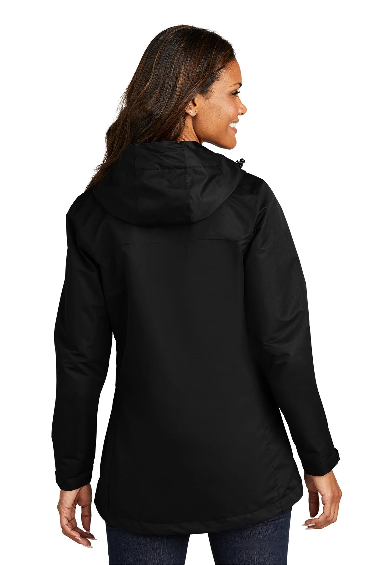 Port Authority Ladies All-Conditions Jacket, Black [Matos Builders] - Image 3