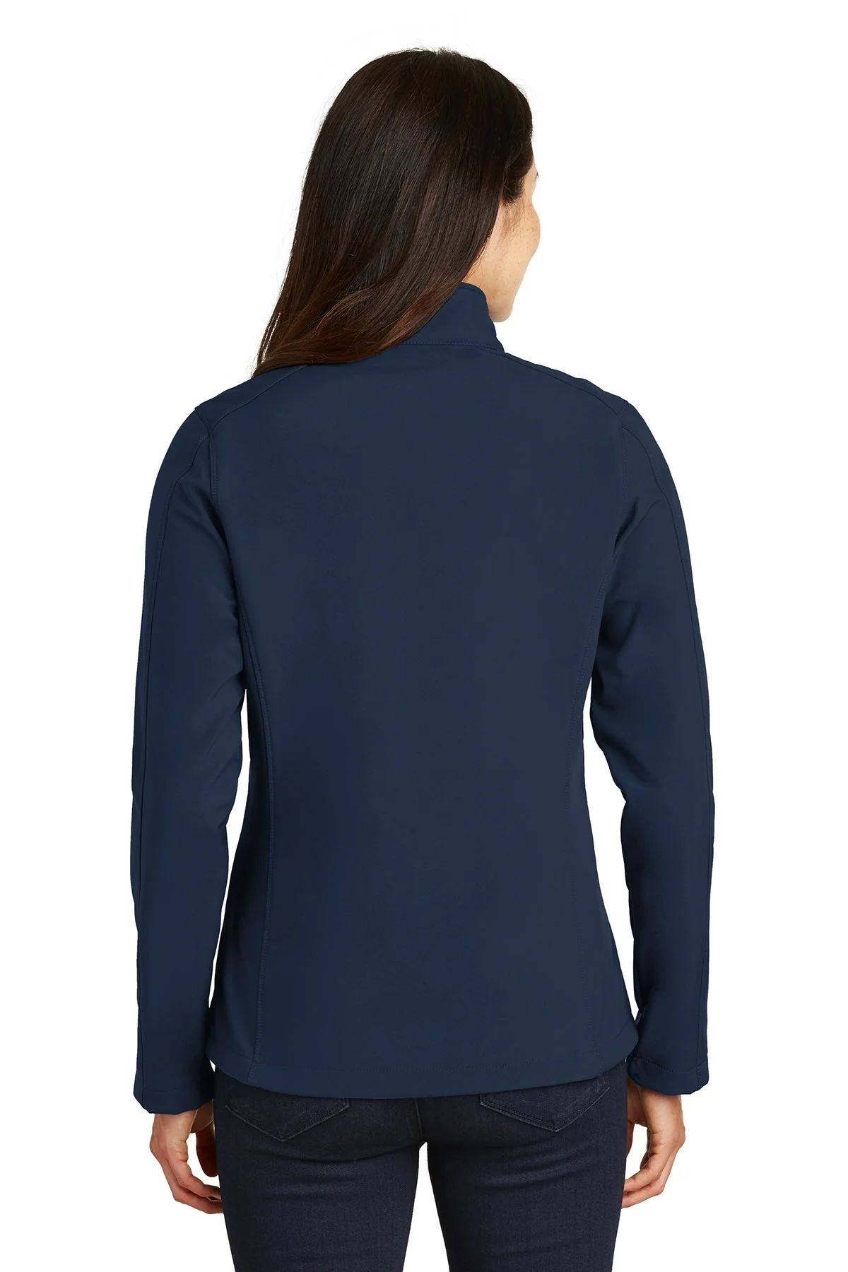 Port Authority Ladies Core Soft Shell Jacket, Dress Blue Navy - Embroidey [Reynolds and Moore] - Image 2