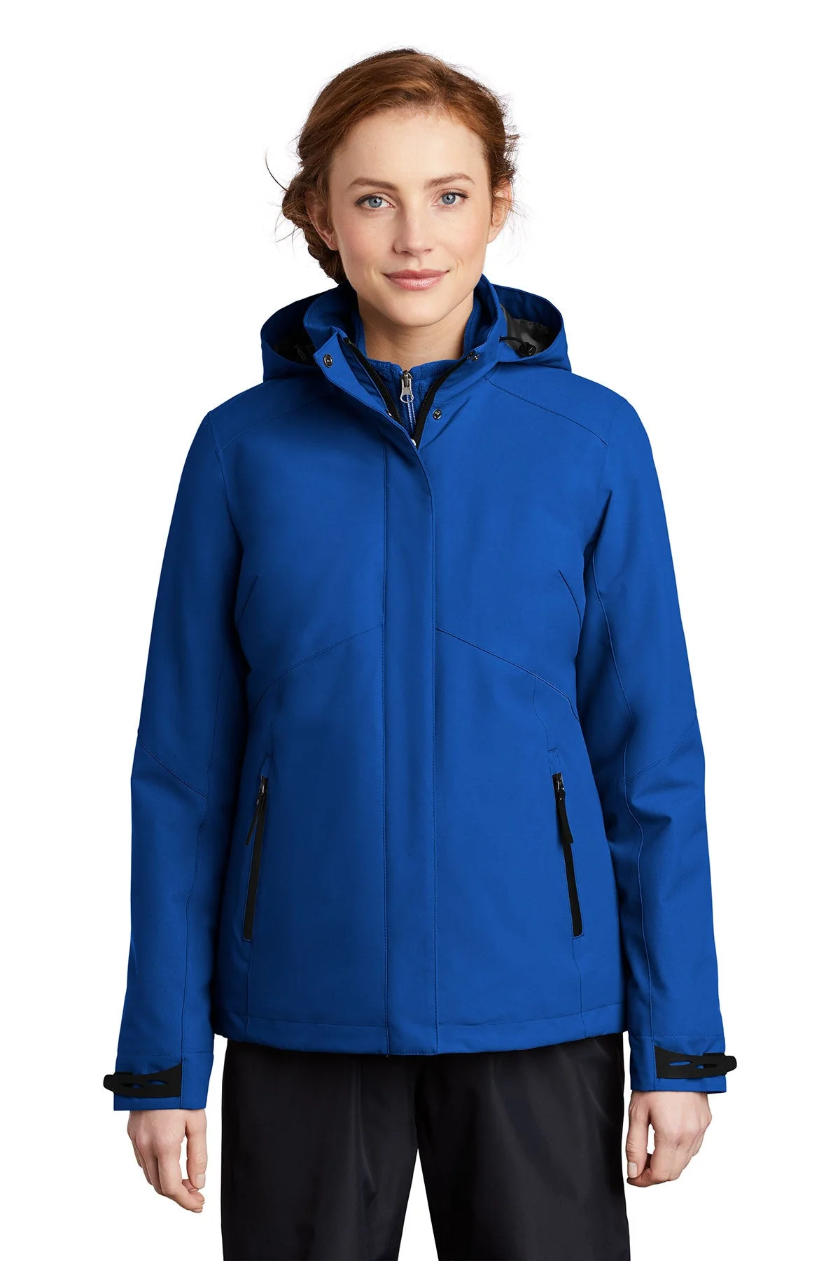Port Authority Ladies Insulated Waterproof Custom Tech Jackets, Cobalt Blue - Image 4