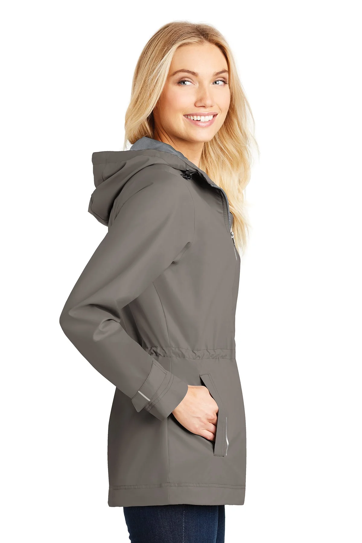 Port Authority Ladies Northwest Custom Slickers, Northern Grey - Image 3
