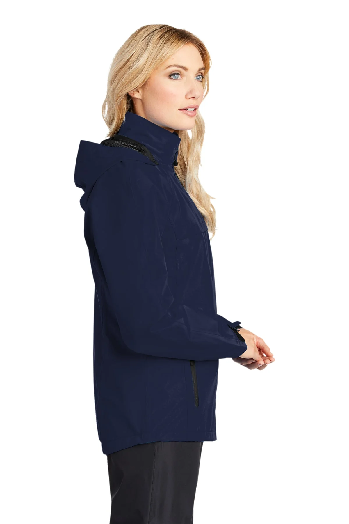 Port Authority Ladies Torrent Customized Waterproof Jackets, True Navy - Image 3