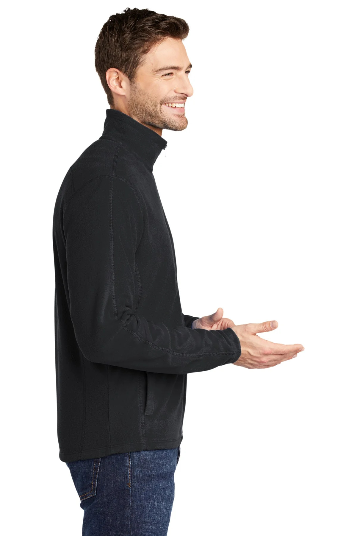 Port Authority MicroFleece Jacket, Black [WILS] - Image 3