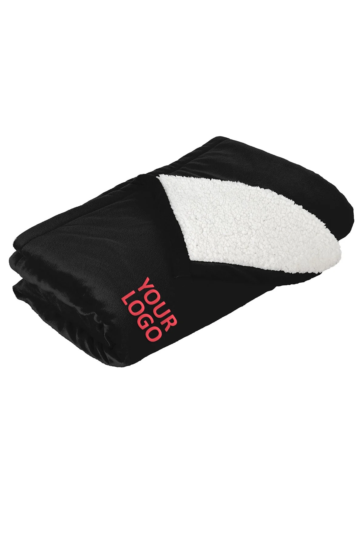 Port Authority Mountain Lodge Custom Blankets, Black