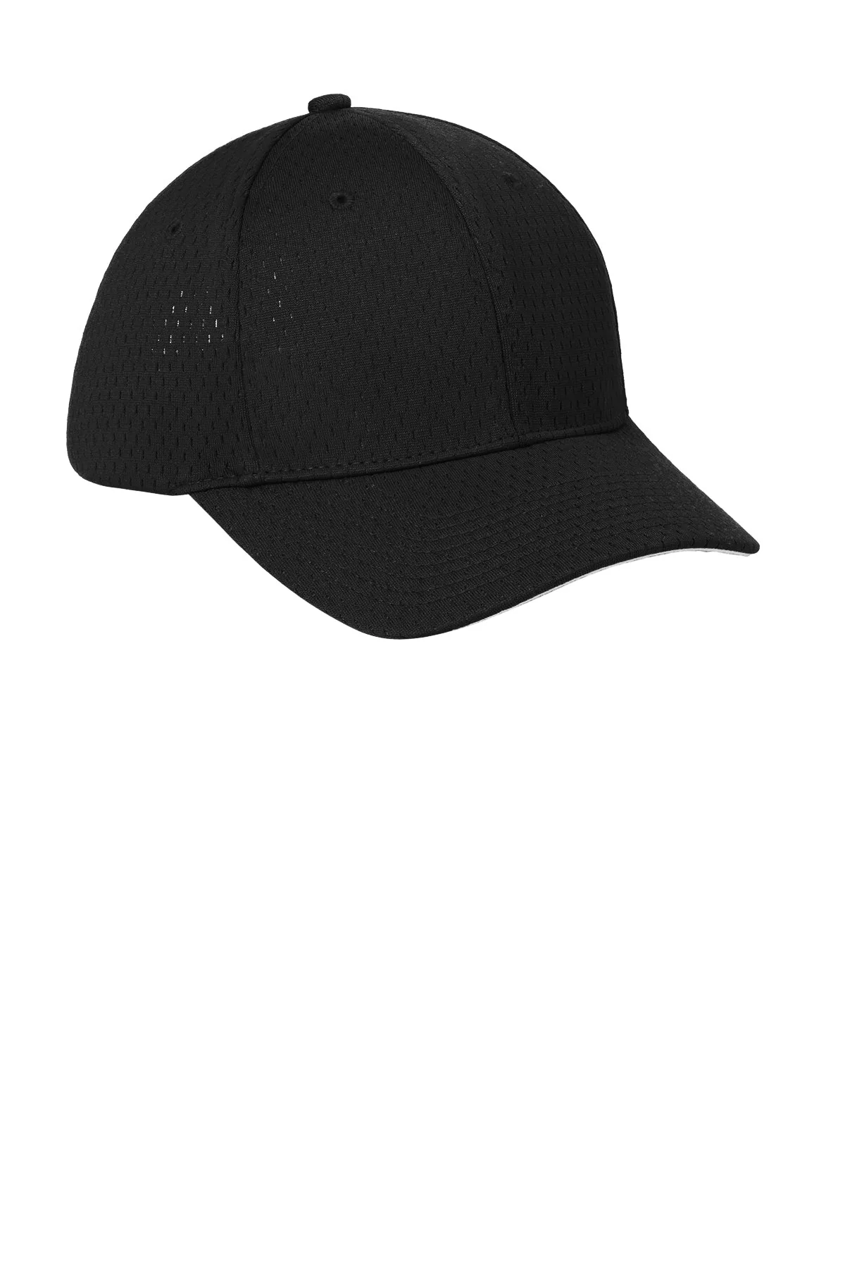 Port Authority Pro Mesh Branded Caps, Black - Image 2