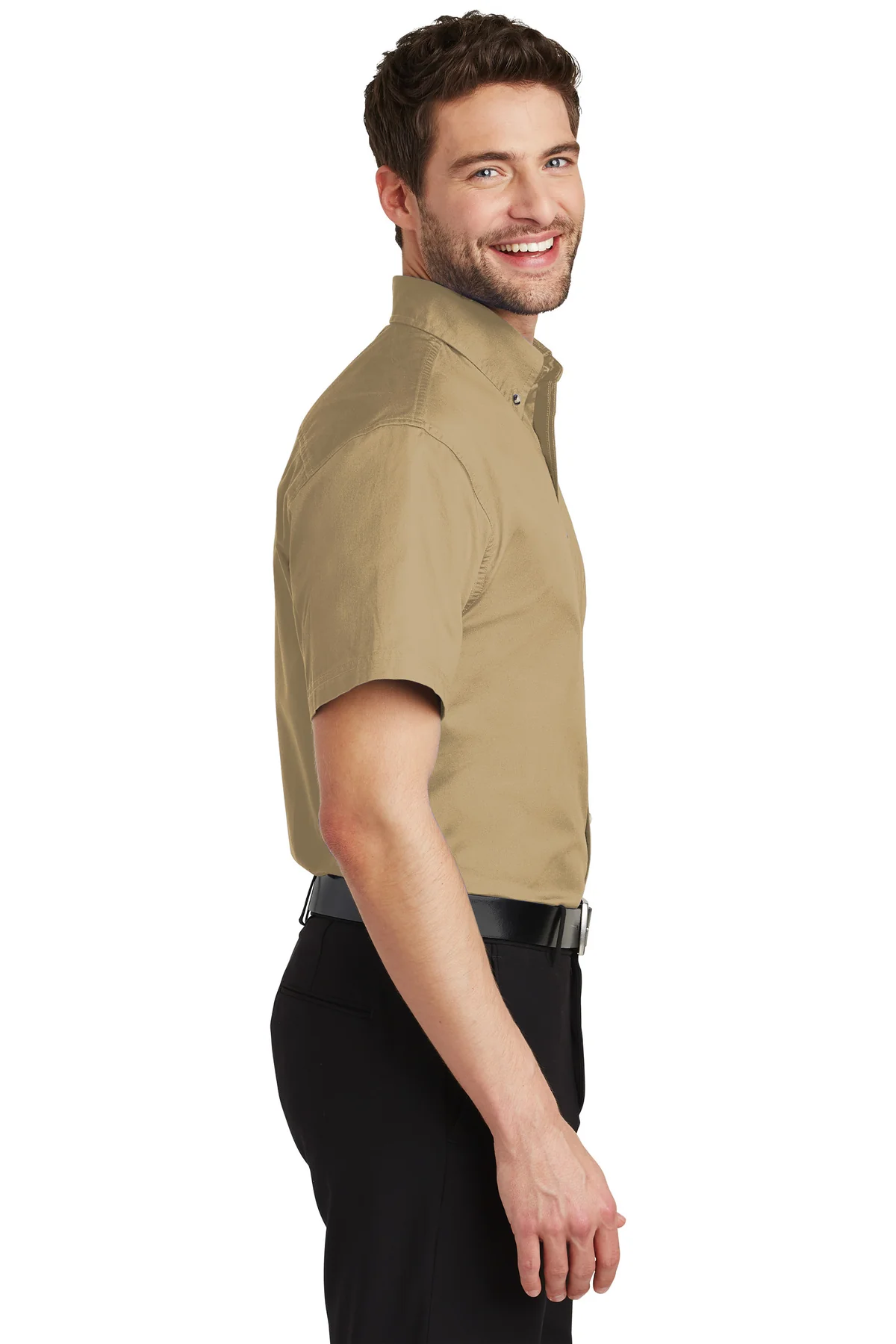 Port Authority Twill Shirt, Khaki [Allied Residential] - Image 3