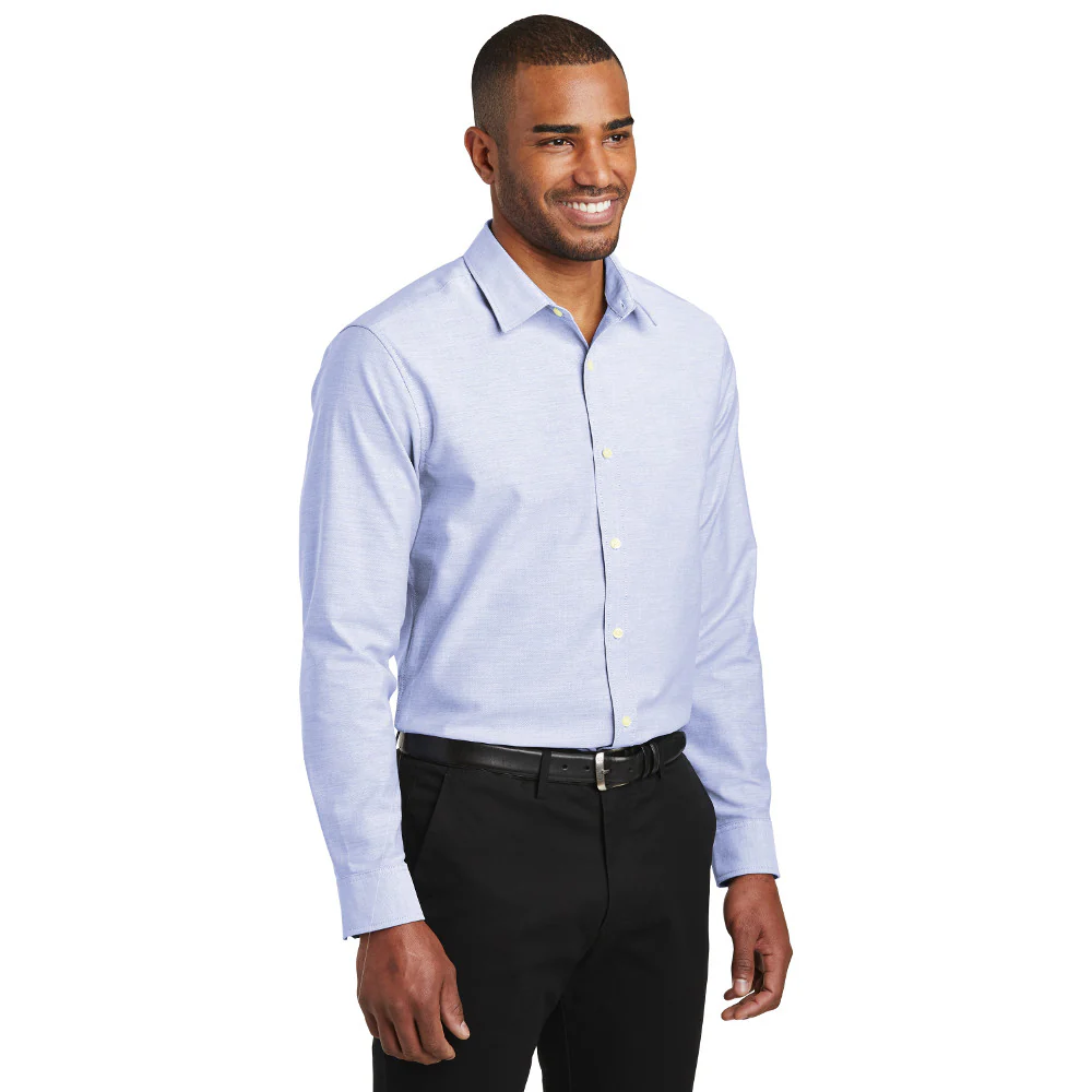 Port Authority Slim Fit SuperPro Oxford Shirt S661 Oxford Blue - Image 2