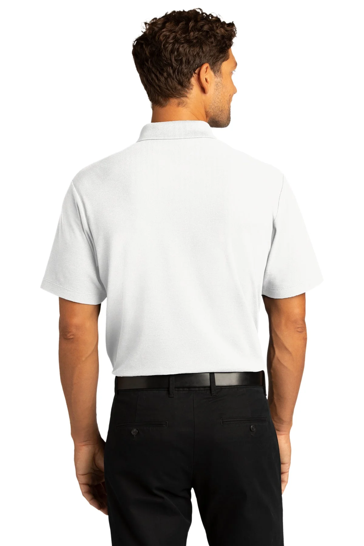 Port Authority SuperPro React Polo, White [Maine State Credit Union] - Image 2
