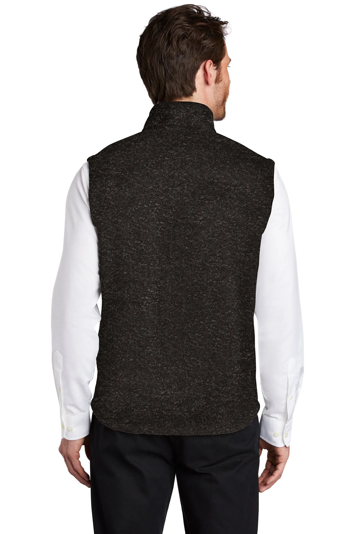 Port Authority Sweater Fleece Vest, Black Heather [PQS by Innovaccer] - Image 2