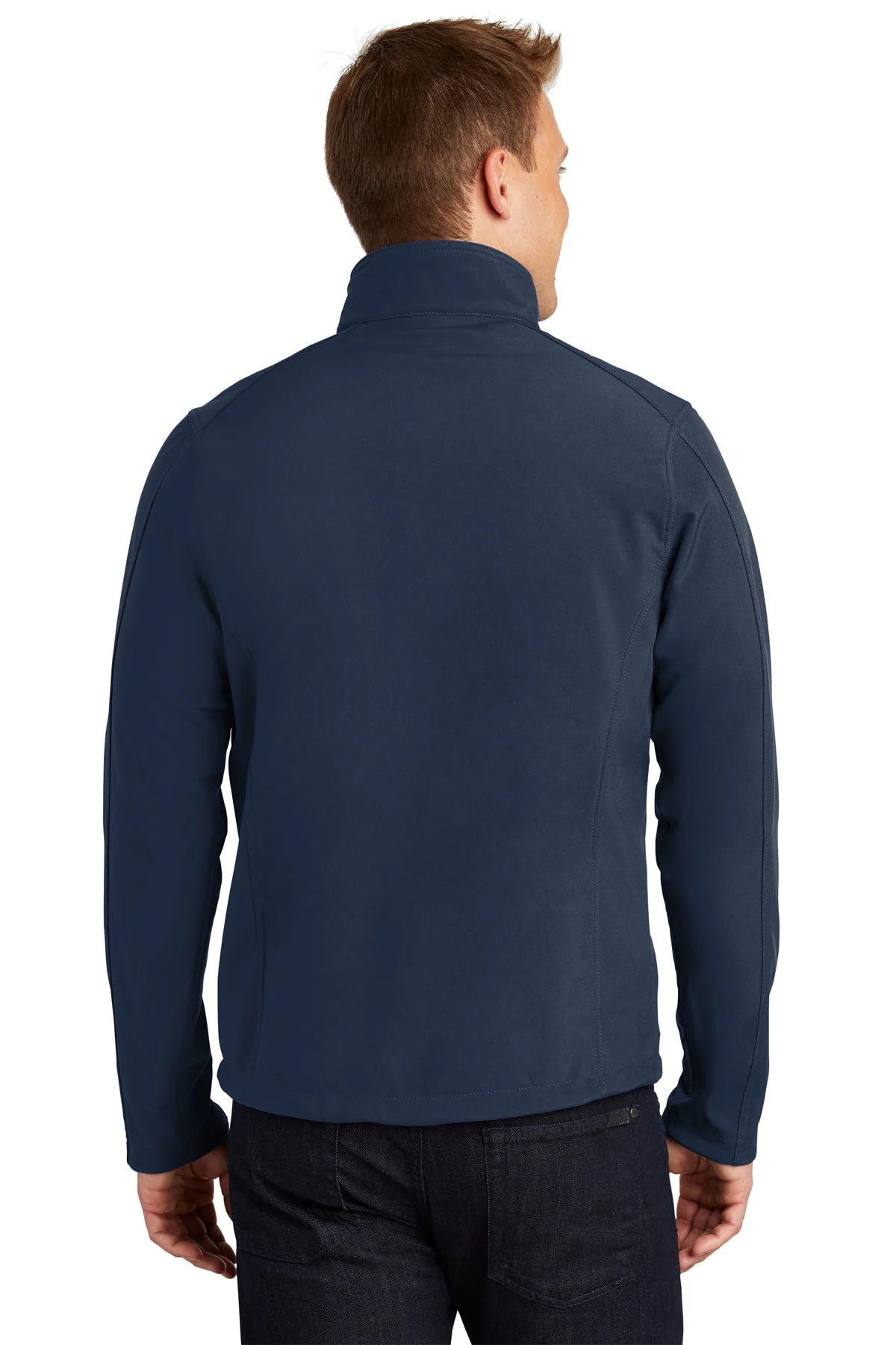 Port Authority Tall Core Soft Shell Jacket, Dress Blue Navy [Reynolds and Moore] - Image 2