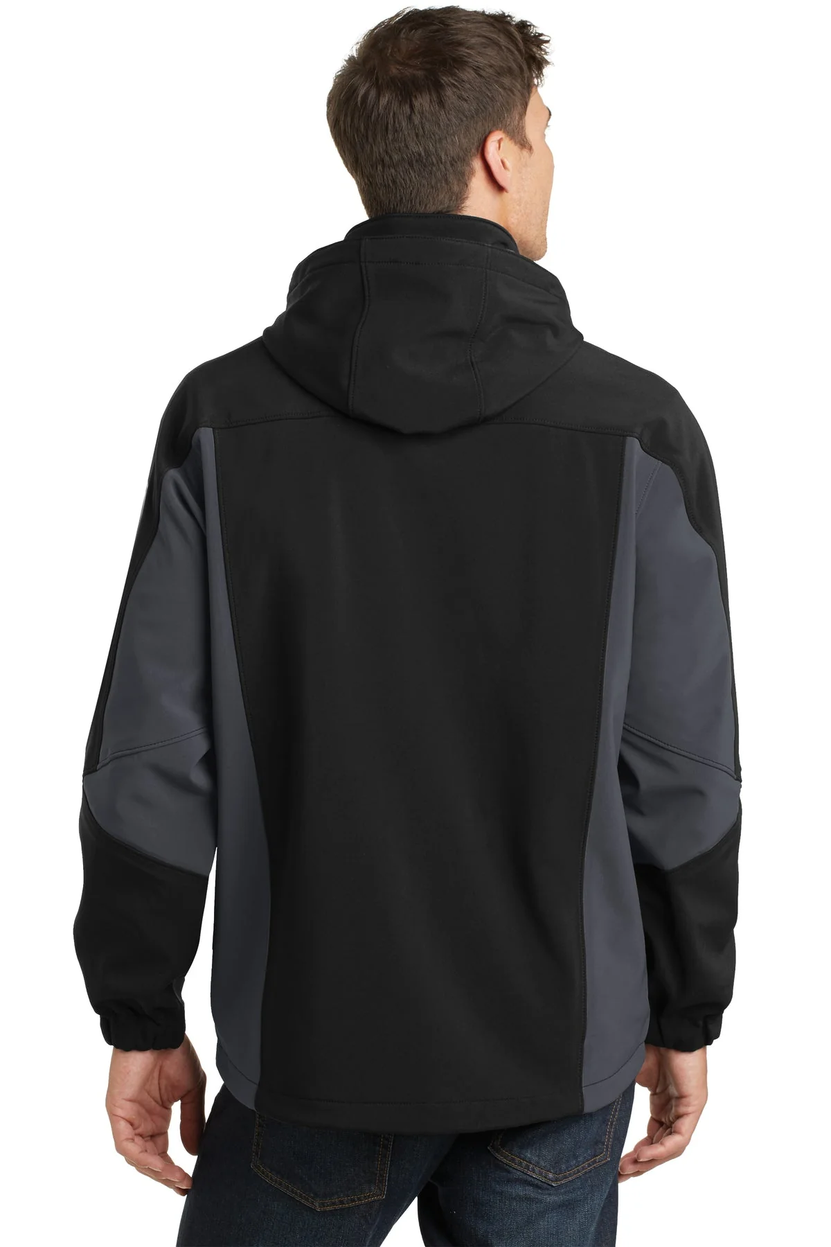 Port Authority Tall Waterproof Customized Soft Shell Jackets, Black/ Graphite - Image 2