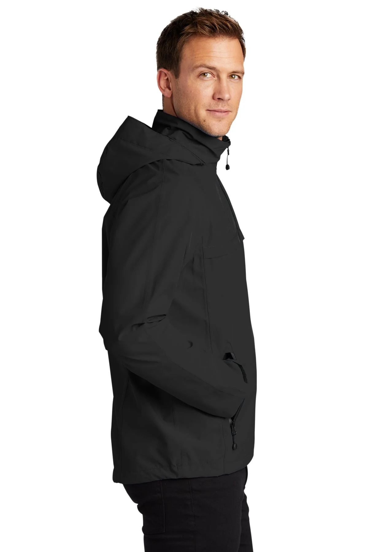 Port Authority Torrent Customized Waterproof Jackets, Black - Image 3