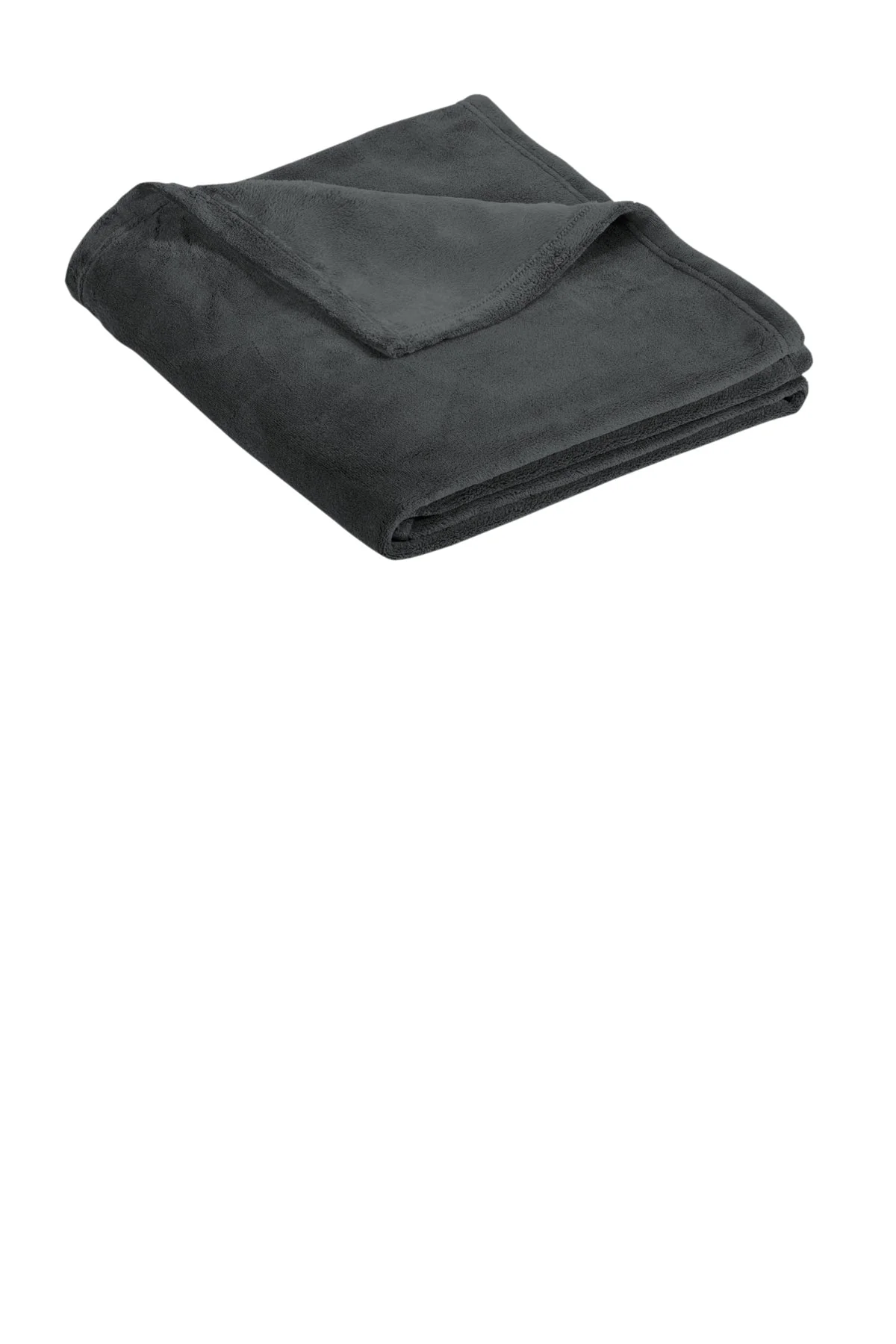 Port Authority Ultra Plush Customized Blankets, Graphite Grey - Image 2